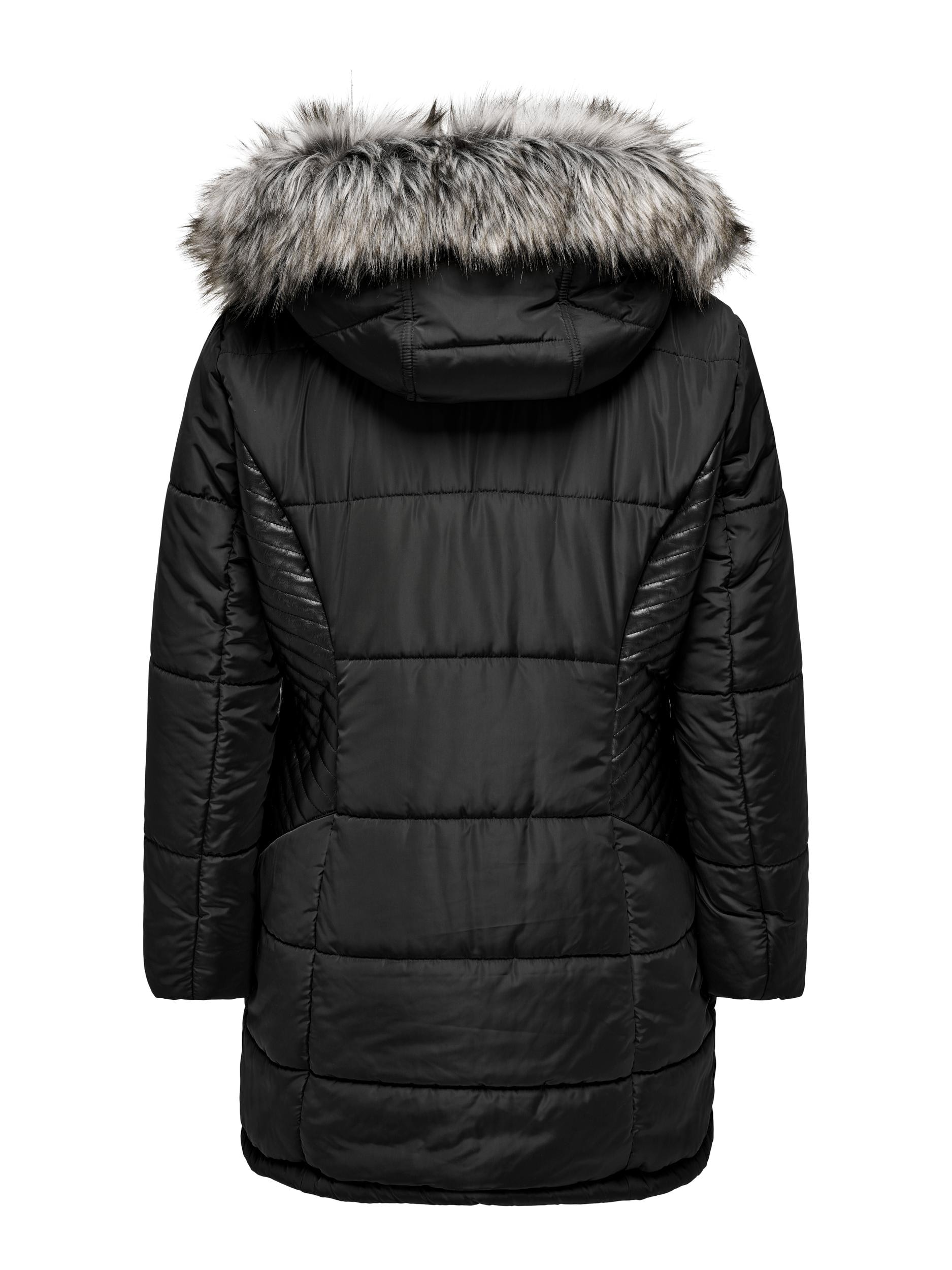 ONLY CARMAKOMA Steppjacke »CARLITTA FUR HOOD COAT CC OTW«, mit Kapuze