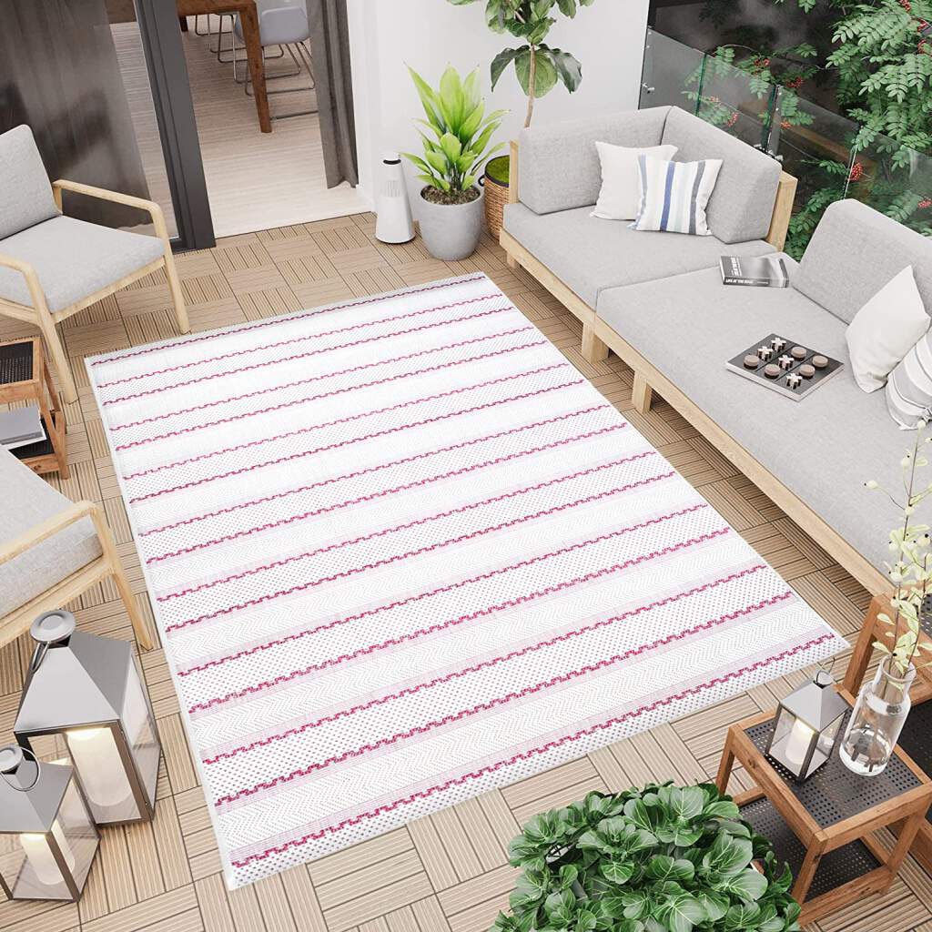Carpet City Teppich geeignet, Wohnzimmer, rechteckig, kaufen Geo-Muster, Outdoor Balkon, »Outdoor Jelmoli-Versand | online 720«, Terrasse In