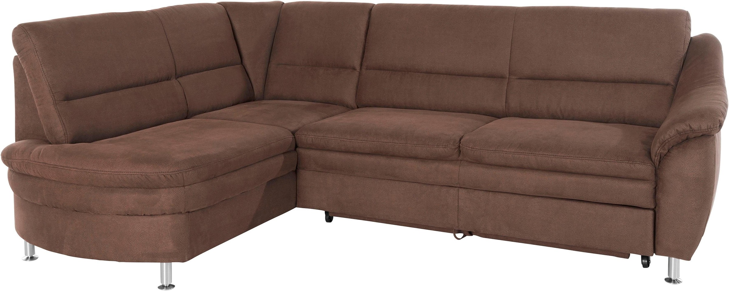 Places of Style Ecksofa »Cardoso L-Form«, Federkern, wahlweise mit Bett, Schubkasten