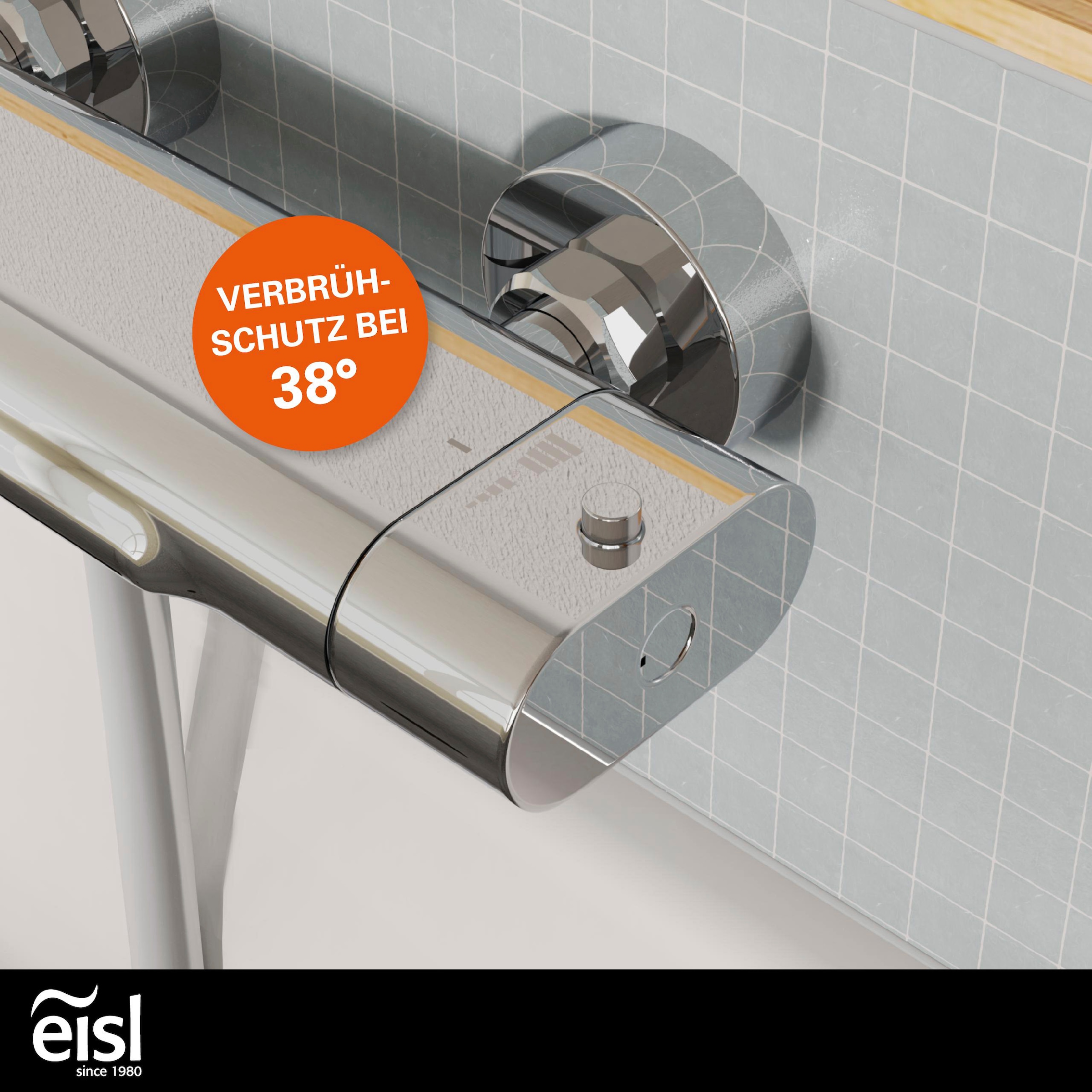 Eisl Wannenthermostat »CARNEO«, Schwallauslauf, Eco-Stopp-Funktion, Sicherheitssperre