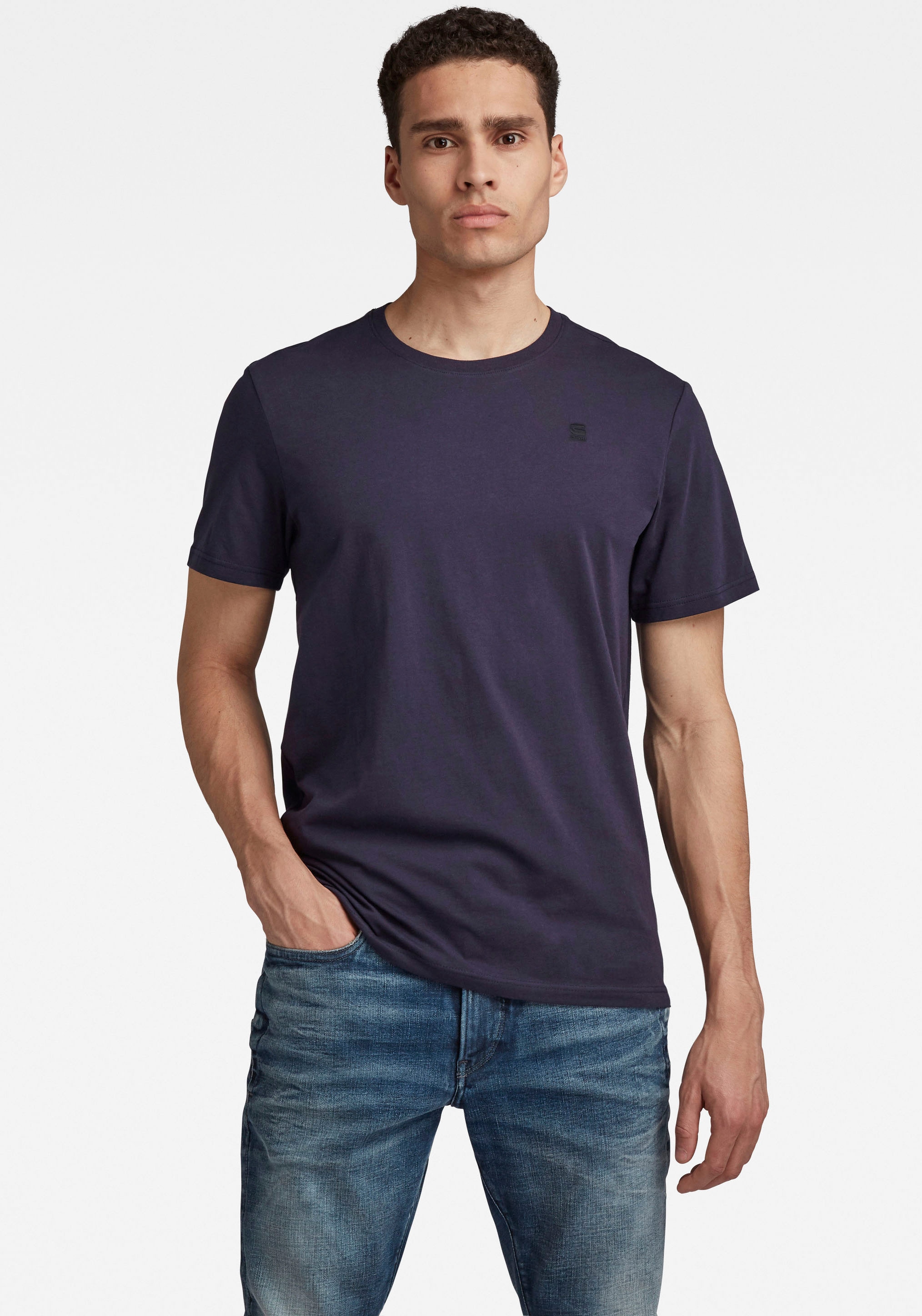G-STAR T-Shirt »Base-S T-Shirt« mit kleinem Logo-Detail