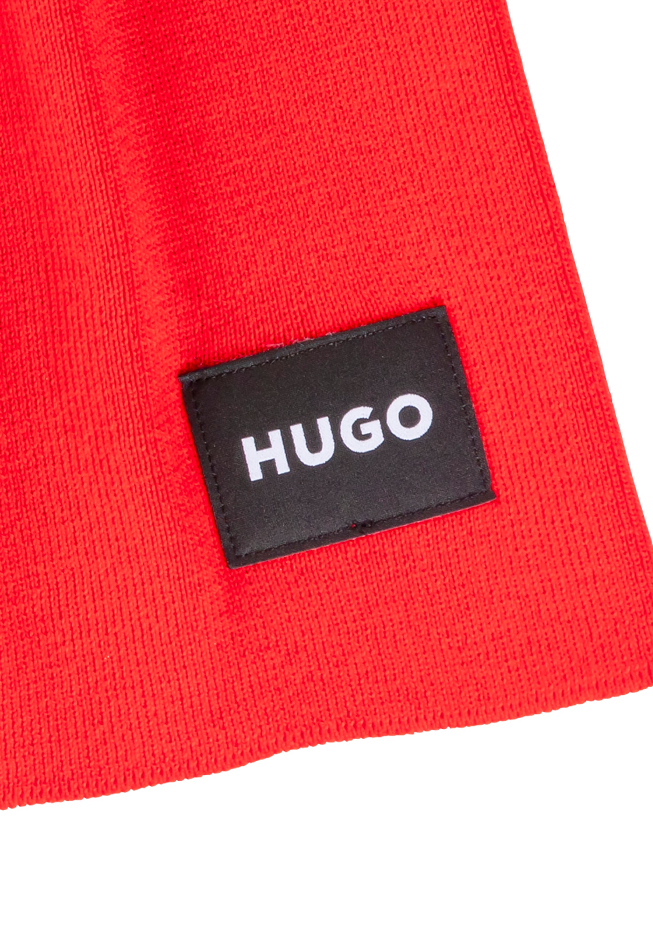 HUGO Strickschal »Zevon_C«, mit Logopatch