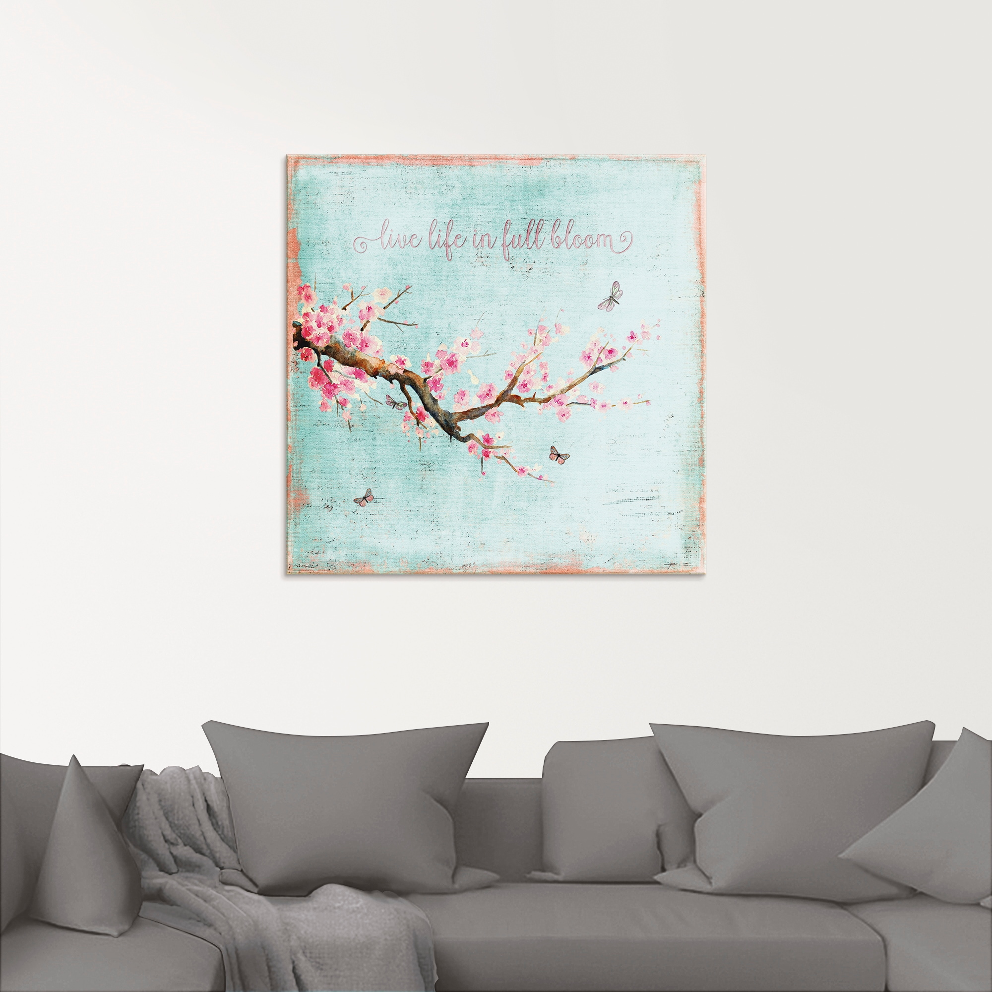Artland Glasbild »Kirschblüte«, Blumen, (1 St.), in verschiedenen Grössen