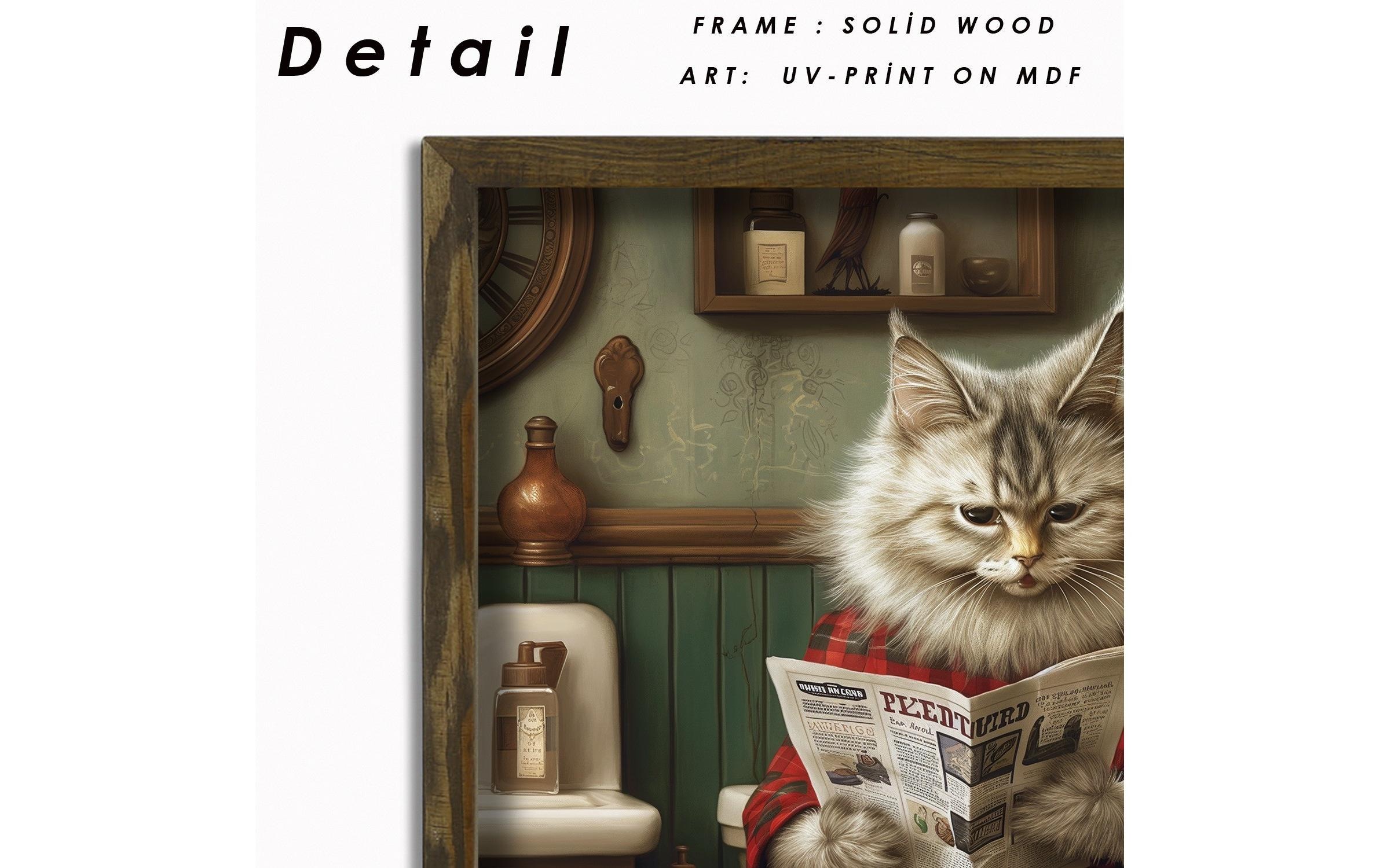 Wandbild »Wallxpert Katze 35 x 47 cm«