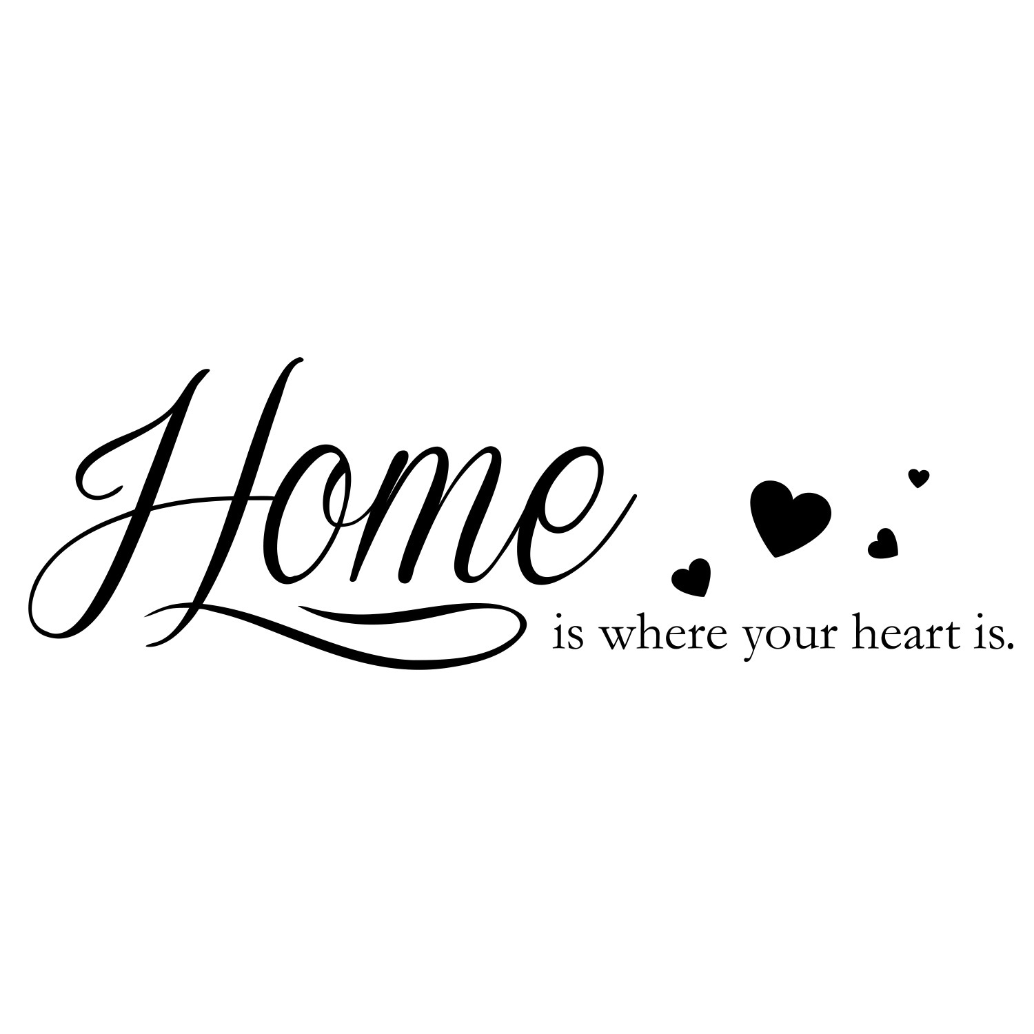 queence Wandtattoo »Home is your heart Jelmoli-Online cm Shop 30 kaufen is«, where x im 120