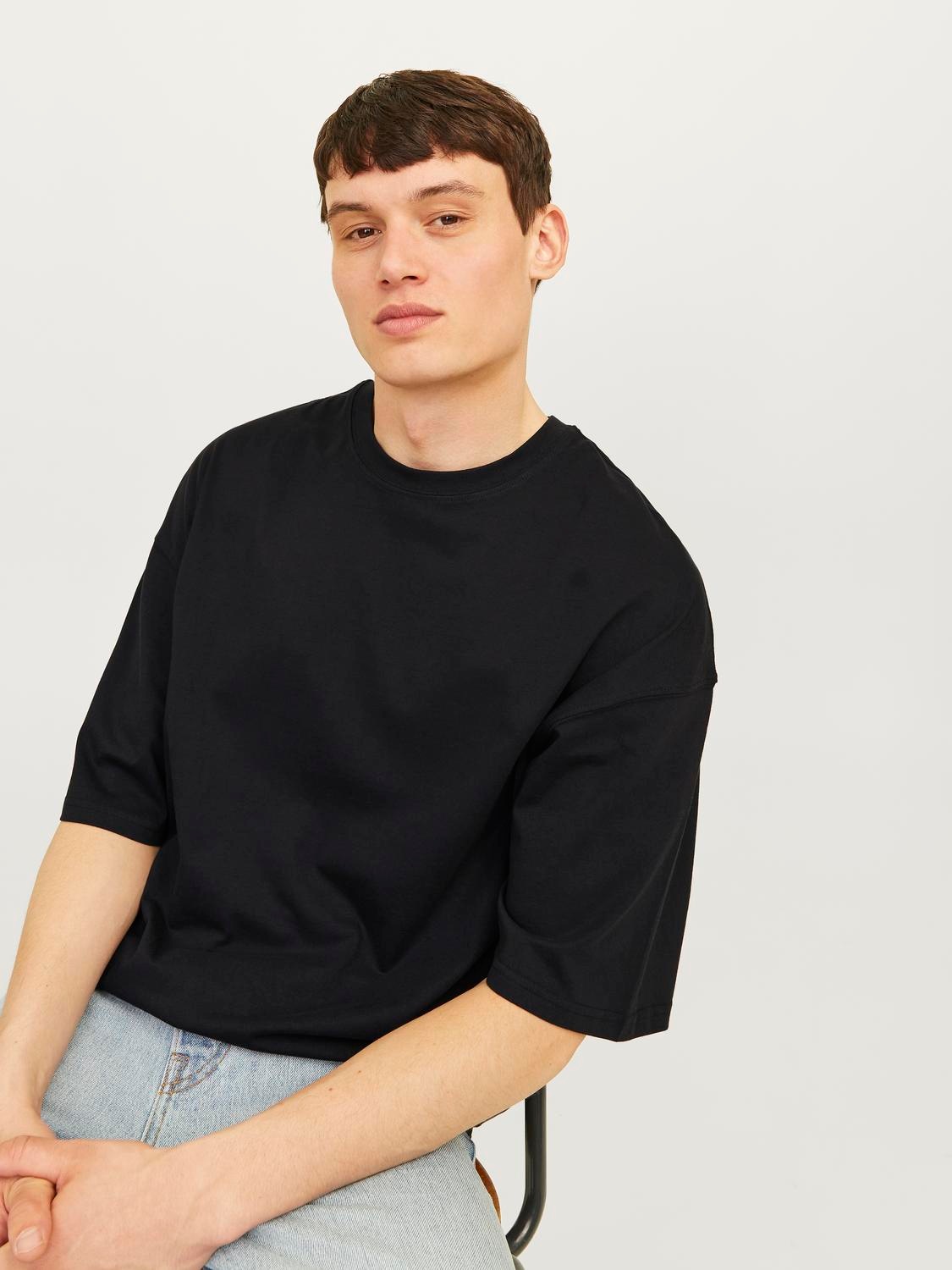 Jack & Jones Rundhalsshirt »JJECHARGE TEE O-NECK NOOS«, mit Rundhalsausschnitt