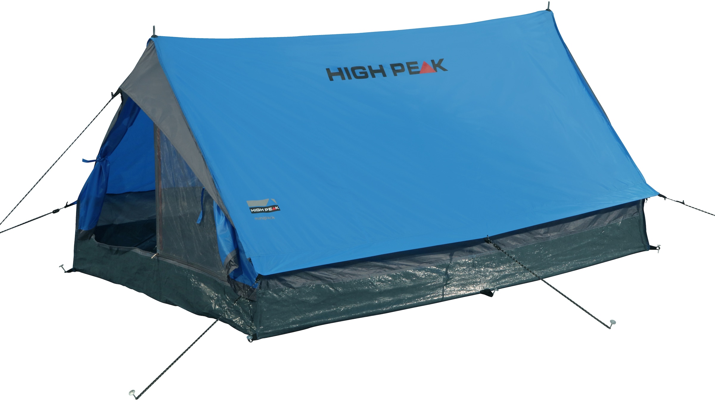 High Peak Hauszelt »Minipack«, 2 St. Personen, (Set, mit Transporttasche)