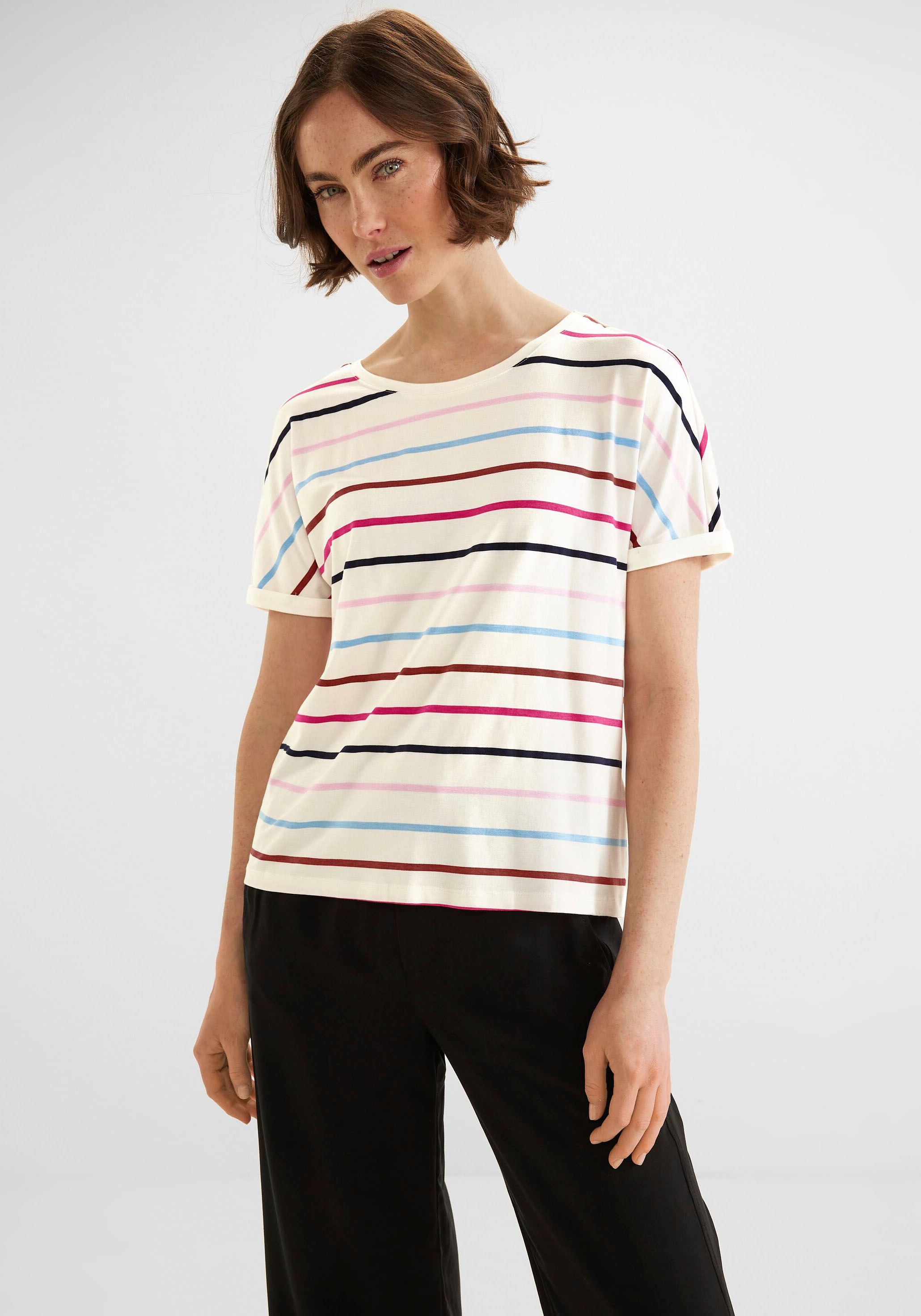 STREET ONE T-Shirt, mit Jelmoli-Versand Schweiz online Rundhalsausschnitt kaufen bei