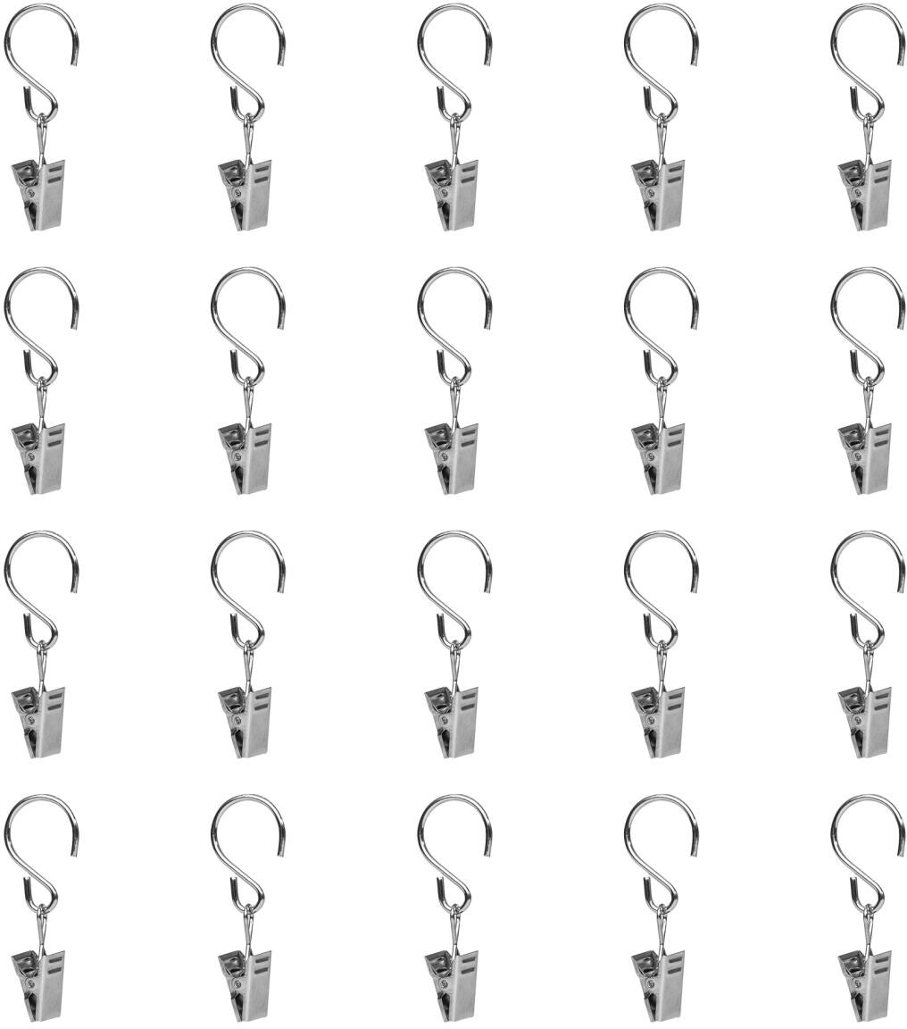 LICHTBLICK ORIGINAL Gardinenstange »Seilhaken mit Klammer für  Seilspanngarnitur, Gardinenklammern Clips«, Fixmass, Klammerhaken für  Seilspanngarnituren mit Ringen zum einhängen. online bestellen |  Jelmoli-Versand