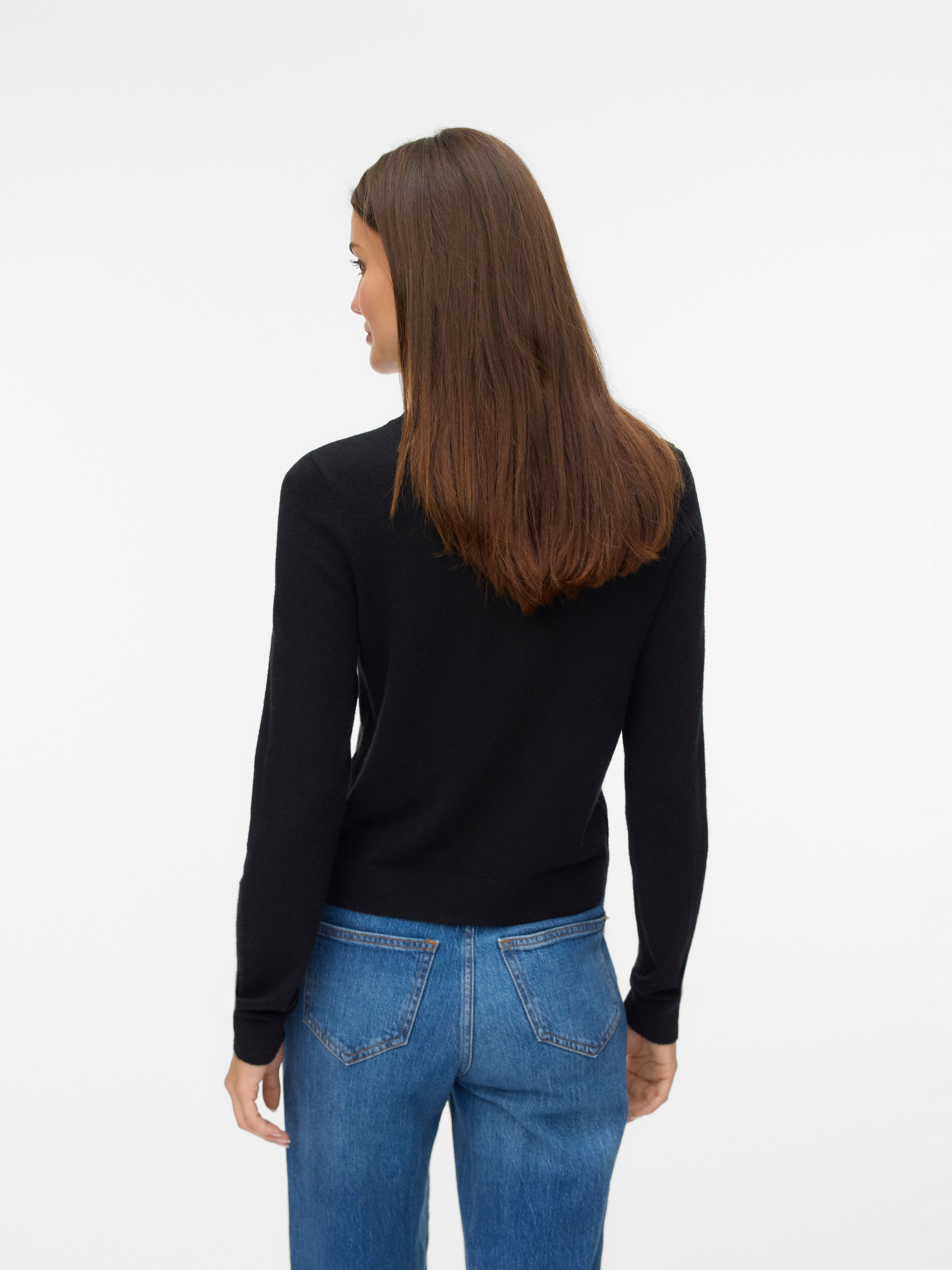 Vero Moda Strickjacke »VMVICKY LS O-NECK BUTTON CARDIGAN NOOS«