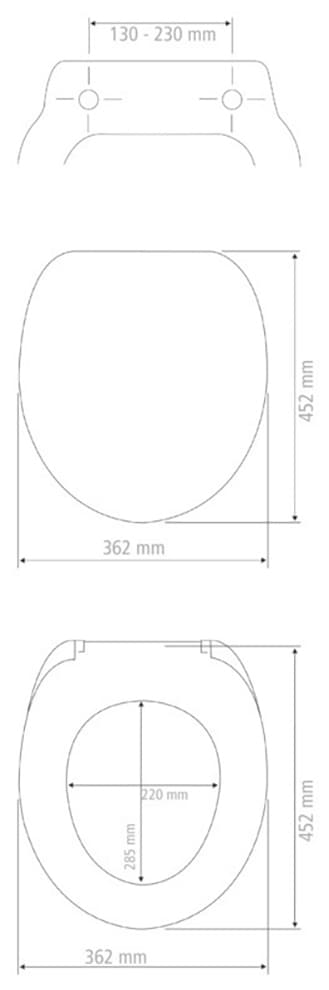 WENKO WC-Sitz »Sedilo matt Schwarz«, (1 St.), aus Duroplast, mit Absenkautomatik