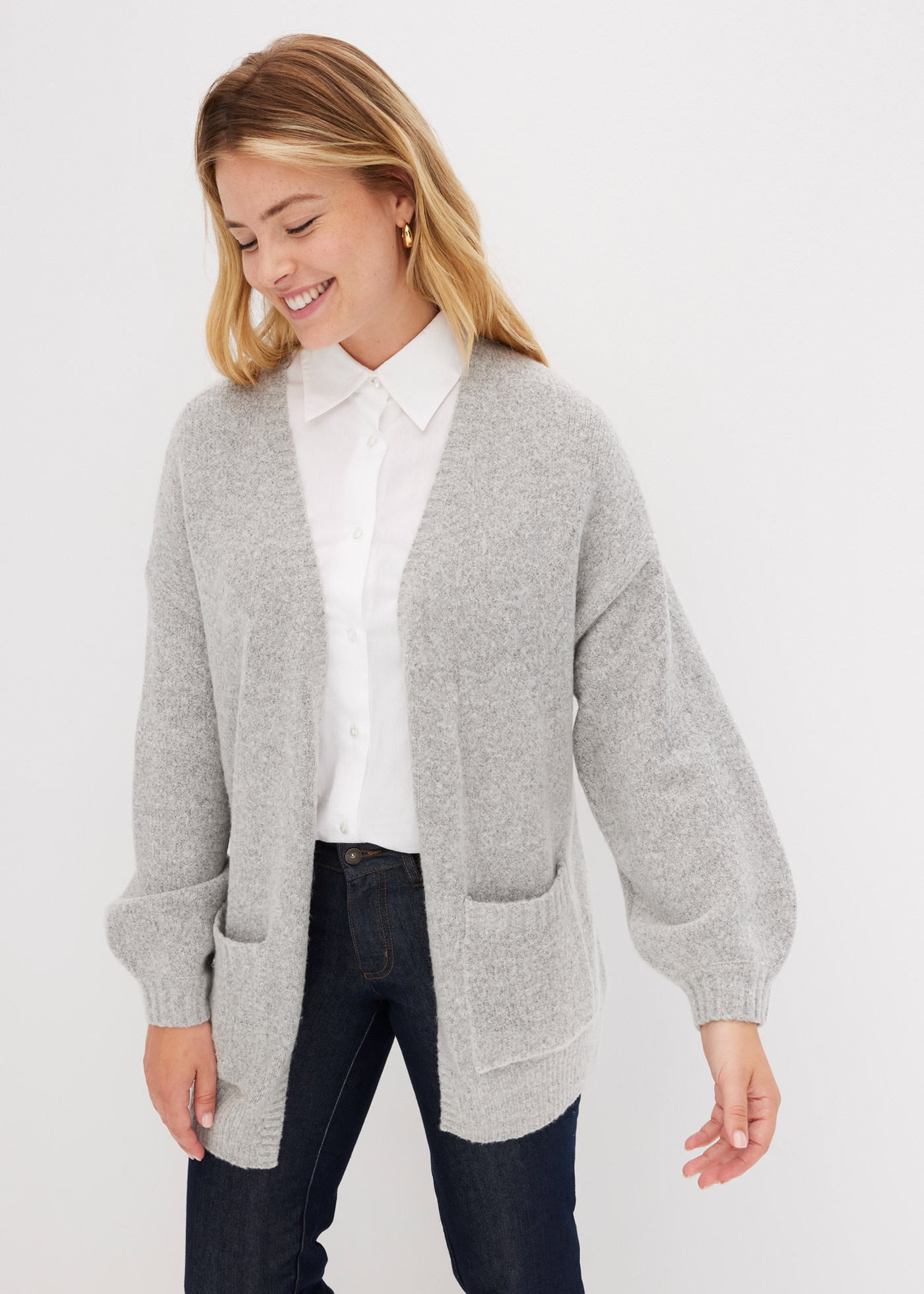 bonprix Strickjacke »Oversize-Strickjacke« Oversize-Strickjacke