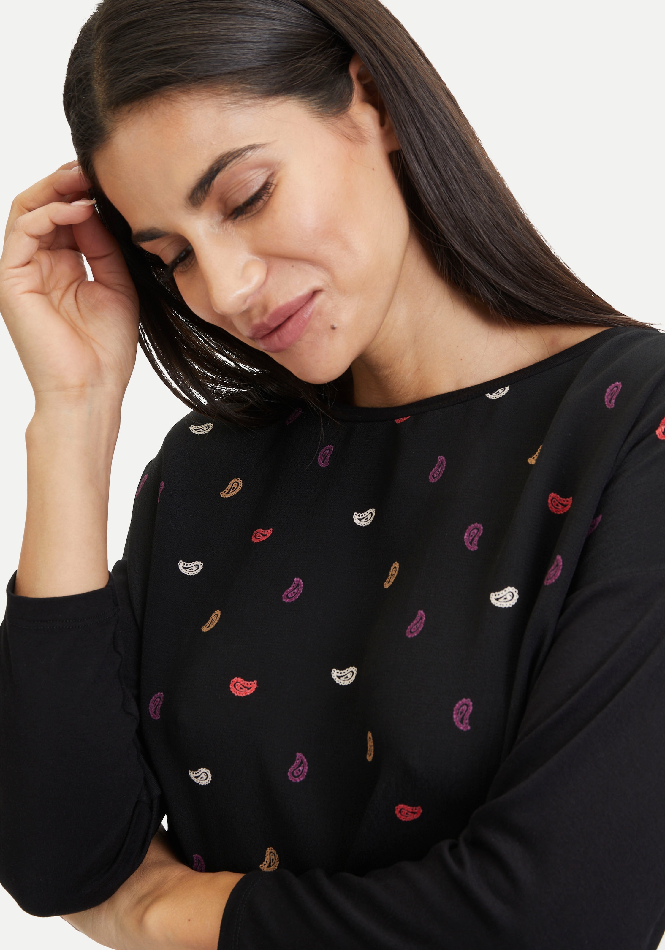 Tamaris 3/4-Arm-Shirt, mit Markenlabel von Tamaris - NEUE KOLLEKTION