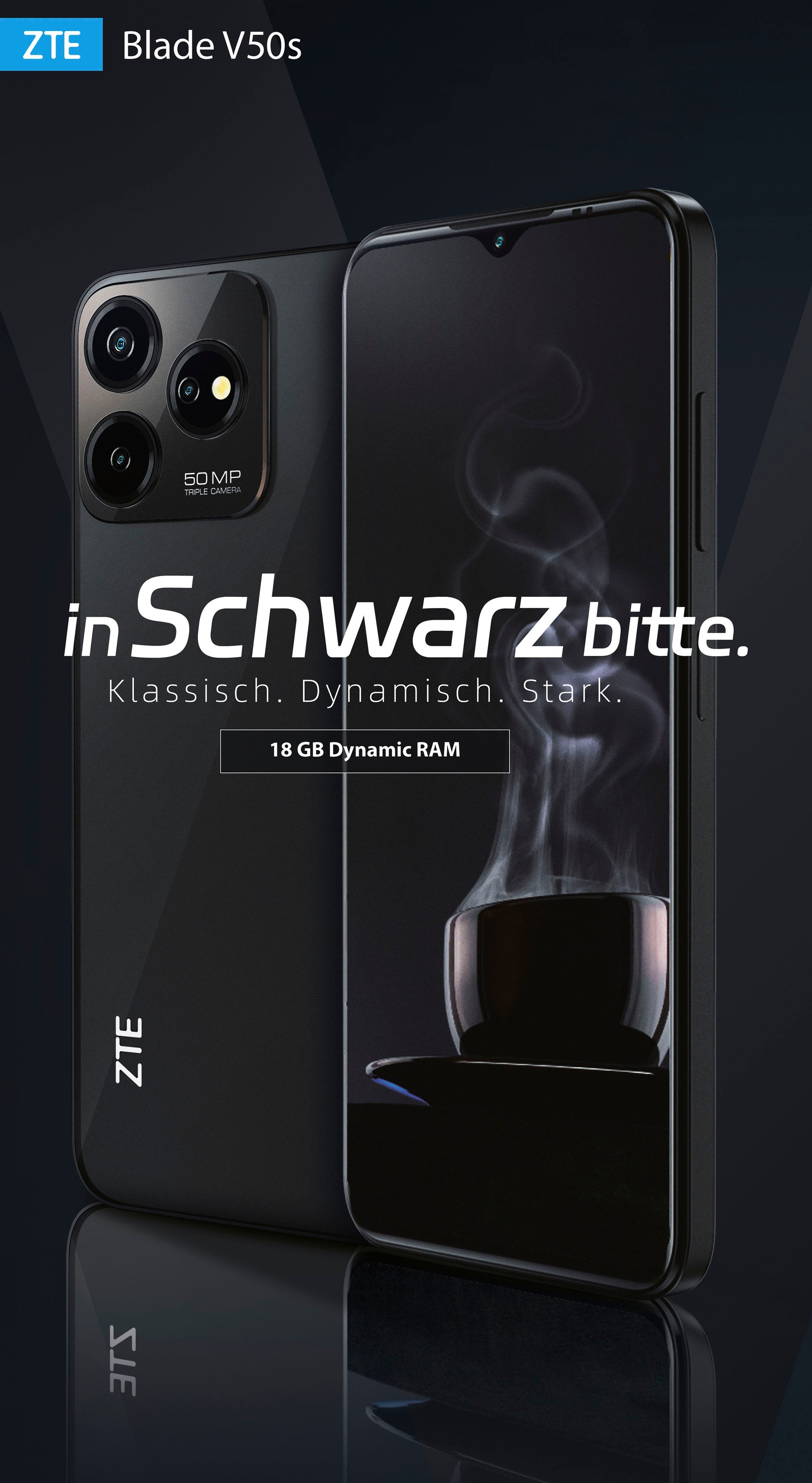 ZTE Smartphone »Blade V50S«, schwarz