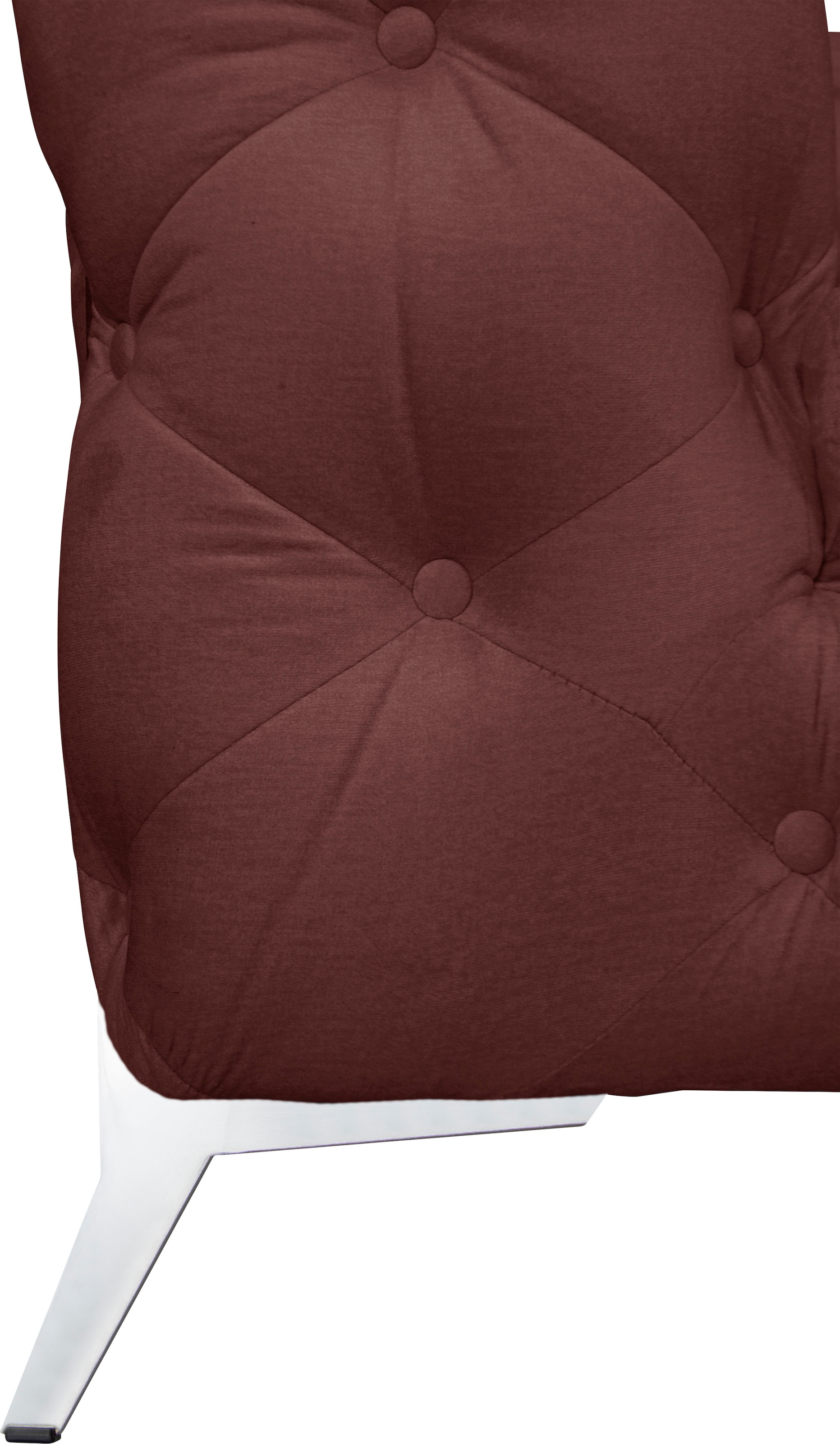 Leonique Chesterfield-Sofa »Amaury L-Form«, grosses Ecksofa, Chesterfield-Optik, Breite 323 cm, Fussfarbe wählbar