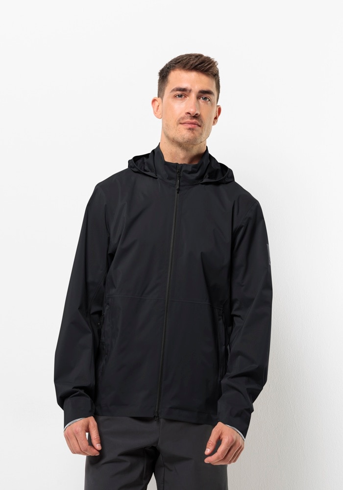 Jack Wolfskin Fahrradjacke »BIKE COMMUTE 2.5L JKT M« mit Kapuze