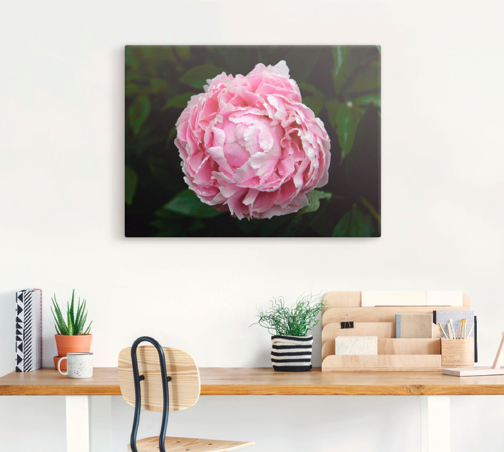 Artland Wandbild »Pfingstrose«, Blumen, (1 St.), als Leinwandbild, Wandaufkleber oder Poster in versch. Grössen