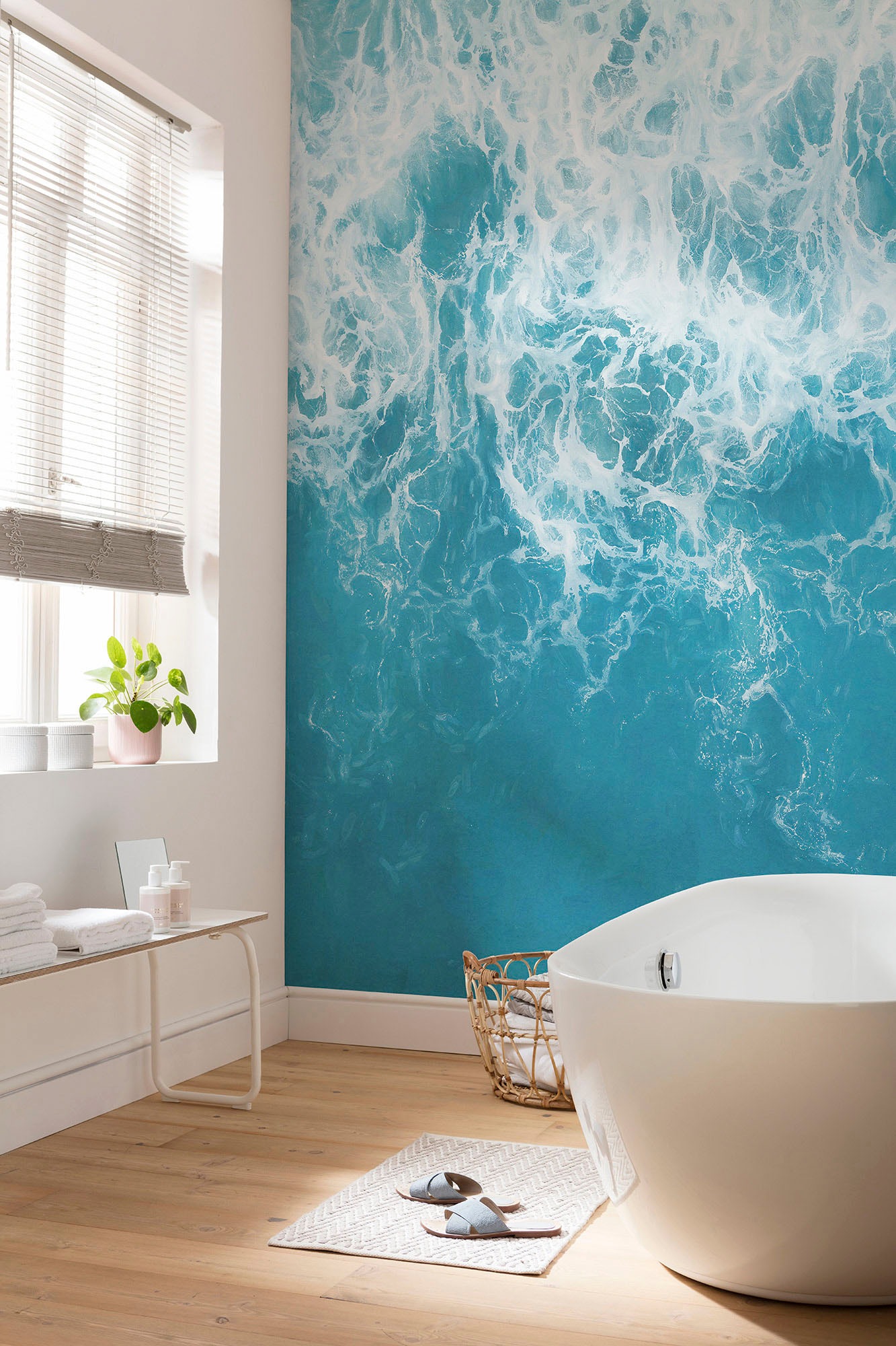 Komar Vliestapete »Digitaldruck Vlies - The Shore - Grösse 250 x 250 cm«, bedruckt, Wohnzimmer, Schlafzimmer