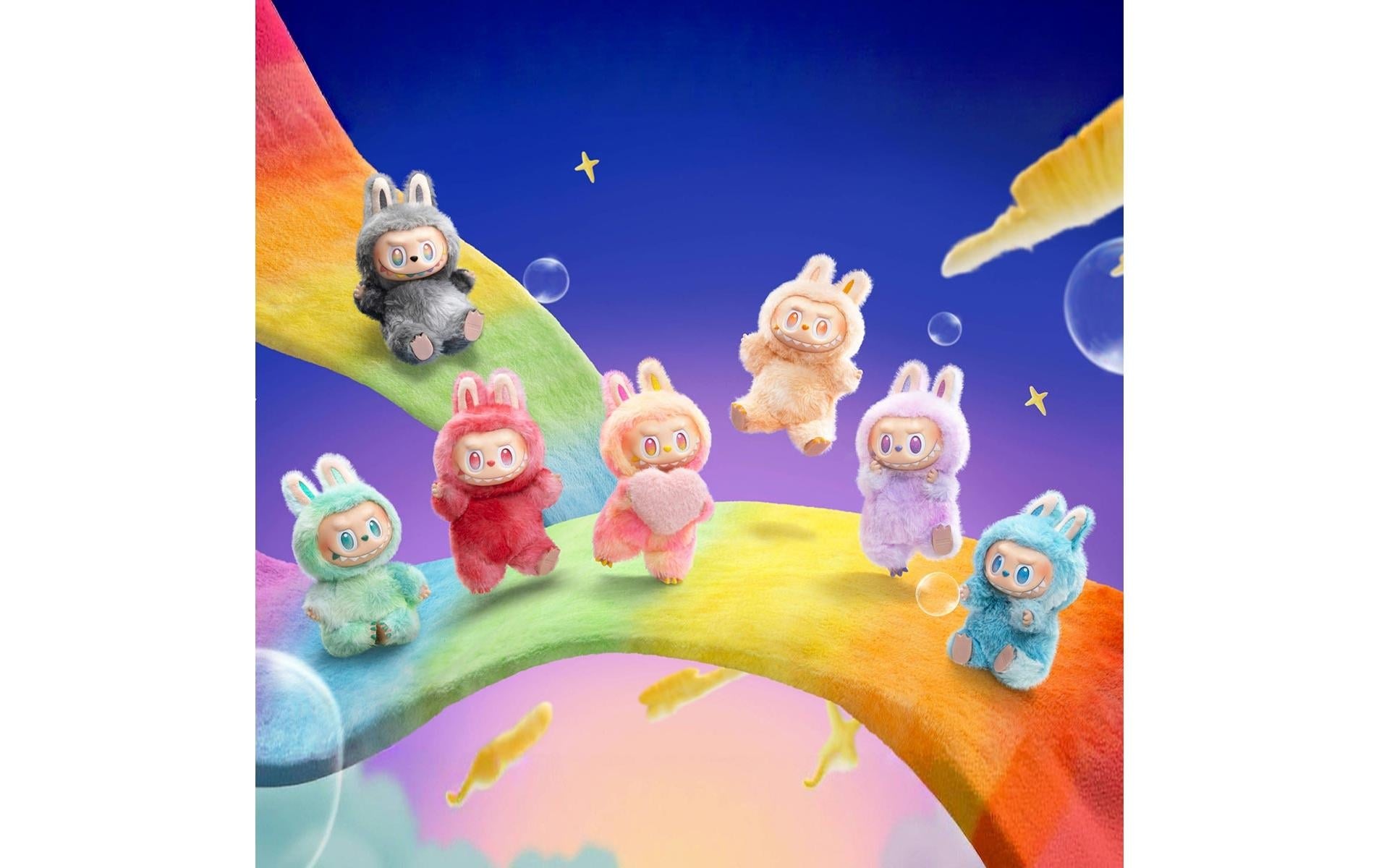 nicht definiert Plüschfigur »Pop Mart Plüsch-Anhänger Labubu «Big Into Energy» Blind Box Display«