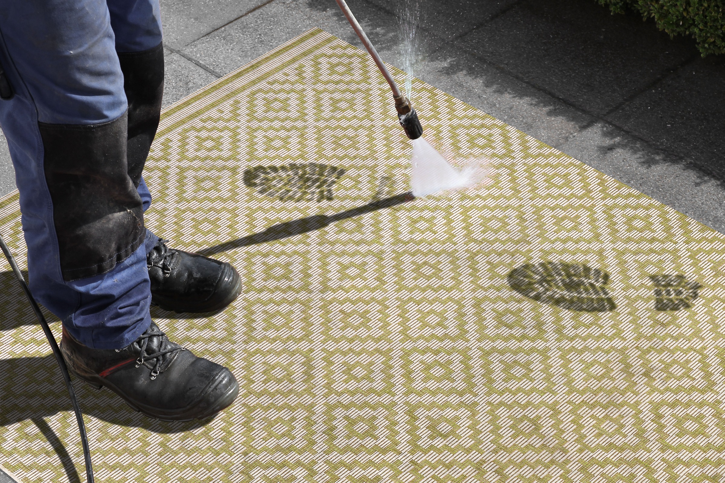 NORTHRUGS Läufer »Raute«, rechteckig, 8 mm Höhe, In-& Outdoor, Teppich, Wetterfest, Balkon, Garten, Wohnzimmer, Raute