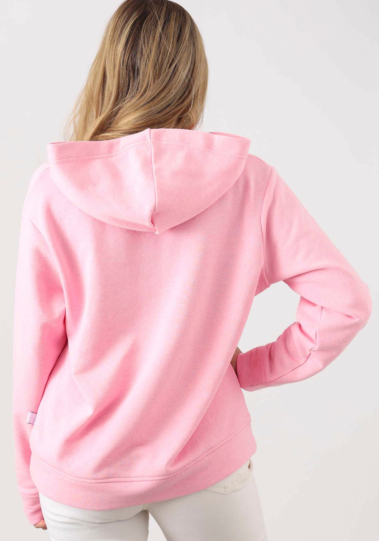 Zwillingsherz Sweatshirt »Smile«, mit breiten Bändern, V-Ausschnitt und Details in neonfarben