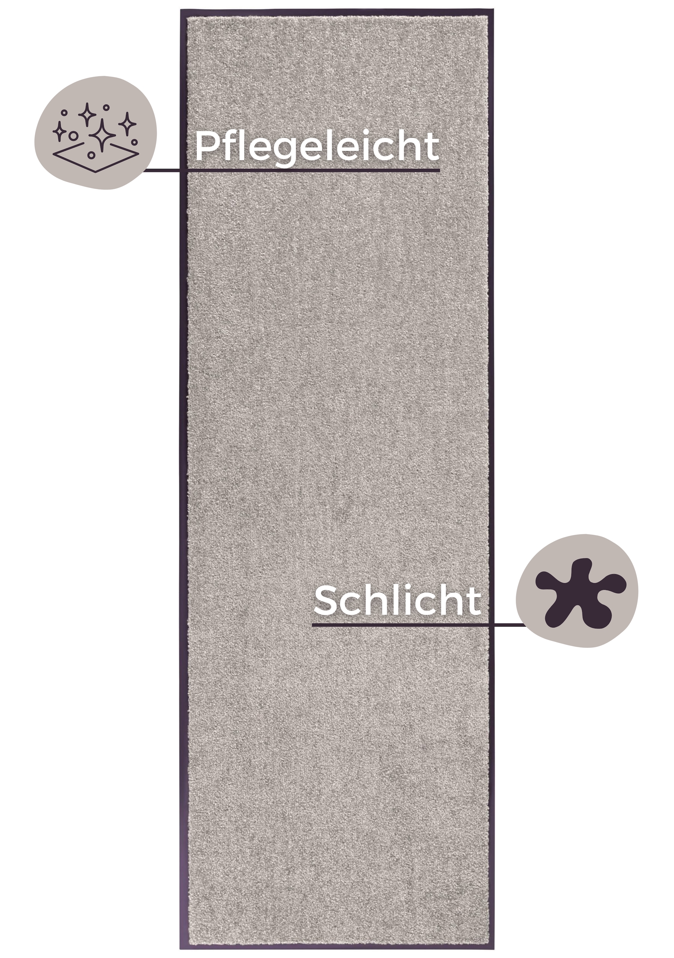 HANSE Home Fussmatte »Wash & Clean«, rechteckig, 7 mm Höhe, Schmutzfangmatte, Türmatte, In- und Outdoor, Teppich, Läufer, waschbar