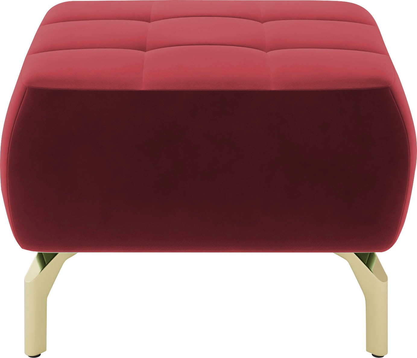 sit&more Polsterhocker »Orient 1«, goldfarbene Metallfüsse