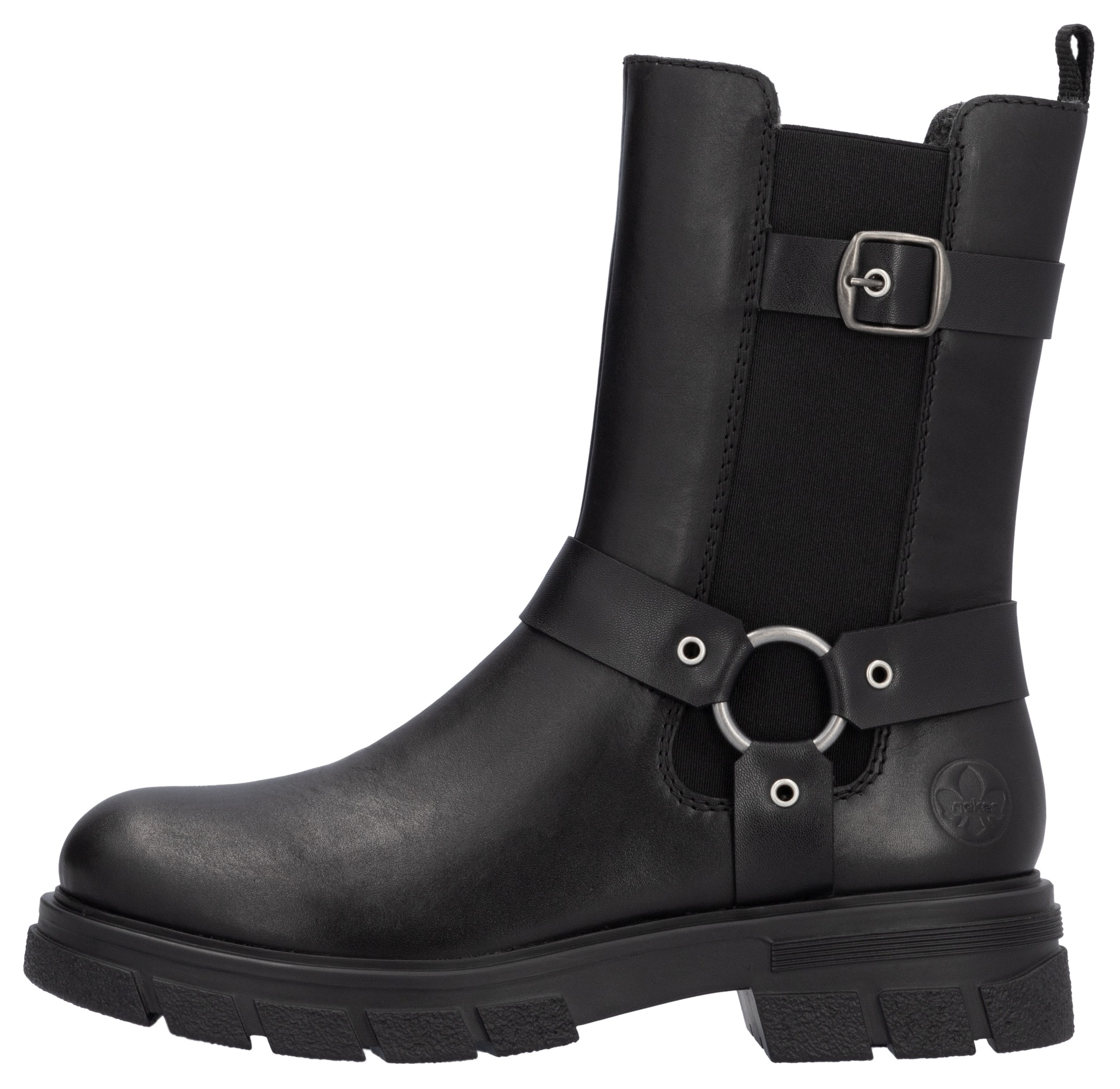 Rieker Chelseaboots, Bikerboots, Schlupfstiefelette mit Innenreissverschluss