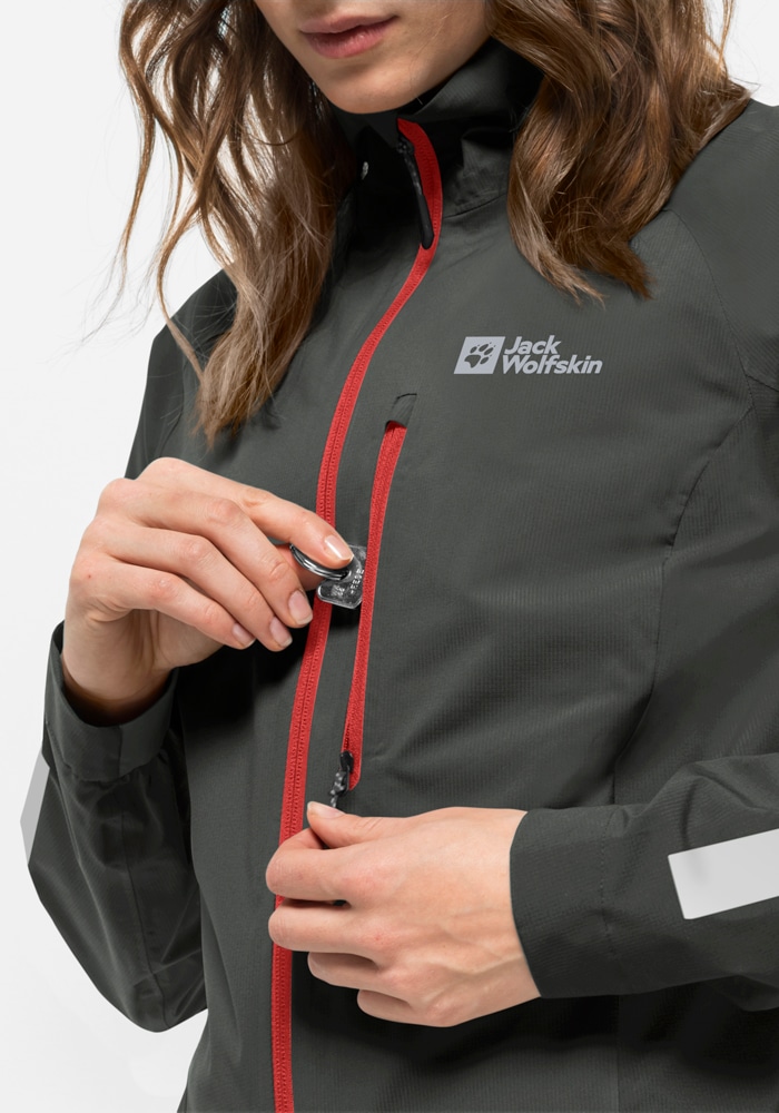 Jack Wolfskin Fahrradjacke »MOROBBIA 2.5L JKT W«, mit Kapuze