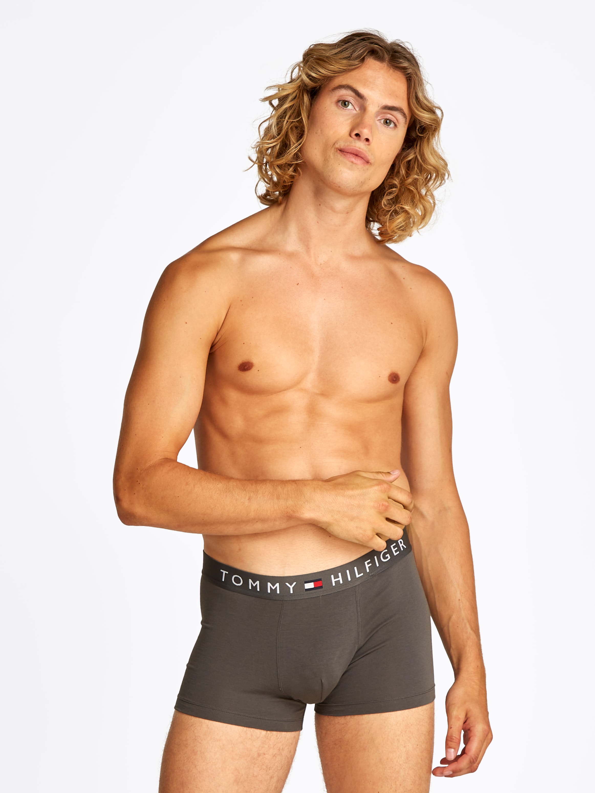 Tommy Hilfiger Underwear Trunk »3P TRUNK DTM«, (Packung, 3 St., 3er), mit Logobund
