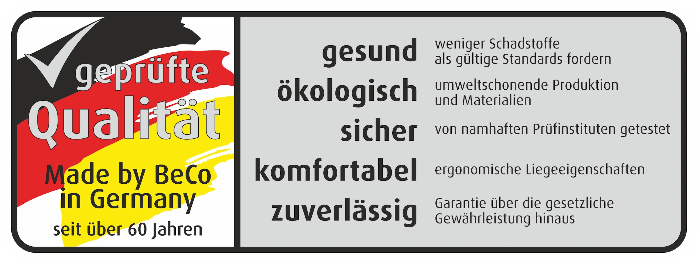 Beco Lattenrost »Maxi Flex LR-K«, (Set, 2 St., 2-tlg.), 7 Zonen, mit Härteverstellung, BLAUER ENGEL zertifiziert