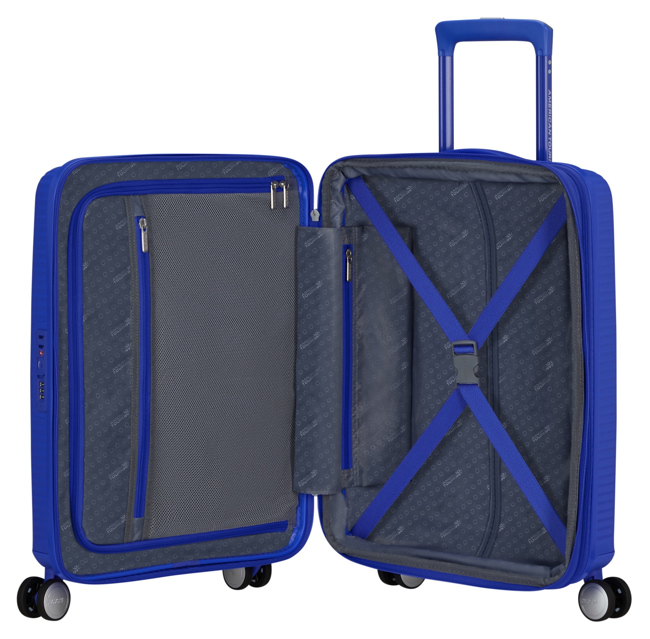 American Tourister® Hartschalen-Trolley »SOUNDBOX, in verschiedenen Farben und Grössen«, 4 Rollen, Reisekoffer Trolley Aufgabegepäck TSA-Zahlenschloss Volumenerweiterung