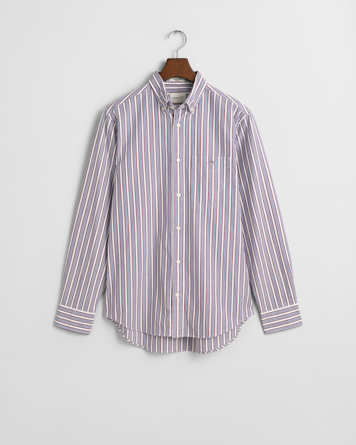 Gant Langarmhemd »REG POPLIN STRIPE SHIRT«, Regular Fit Popeline Hemd mit Streifen