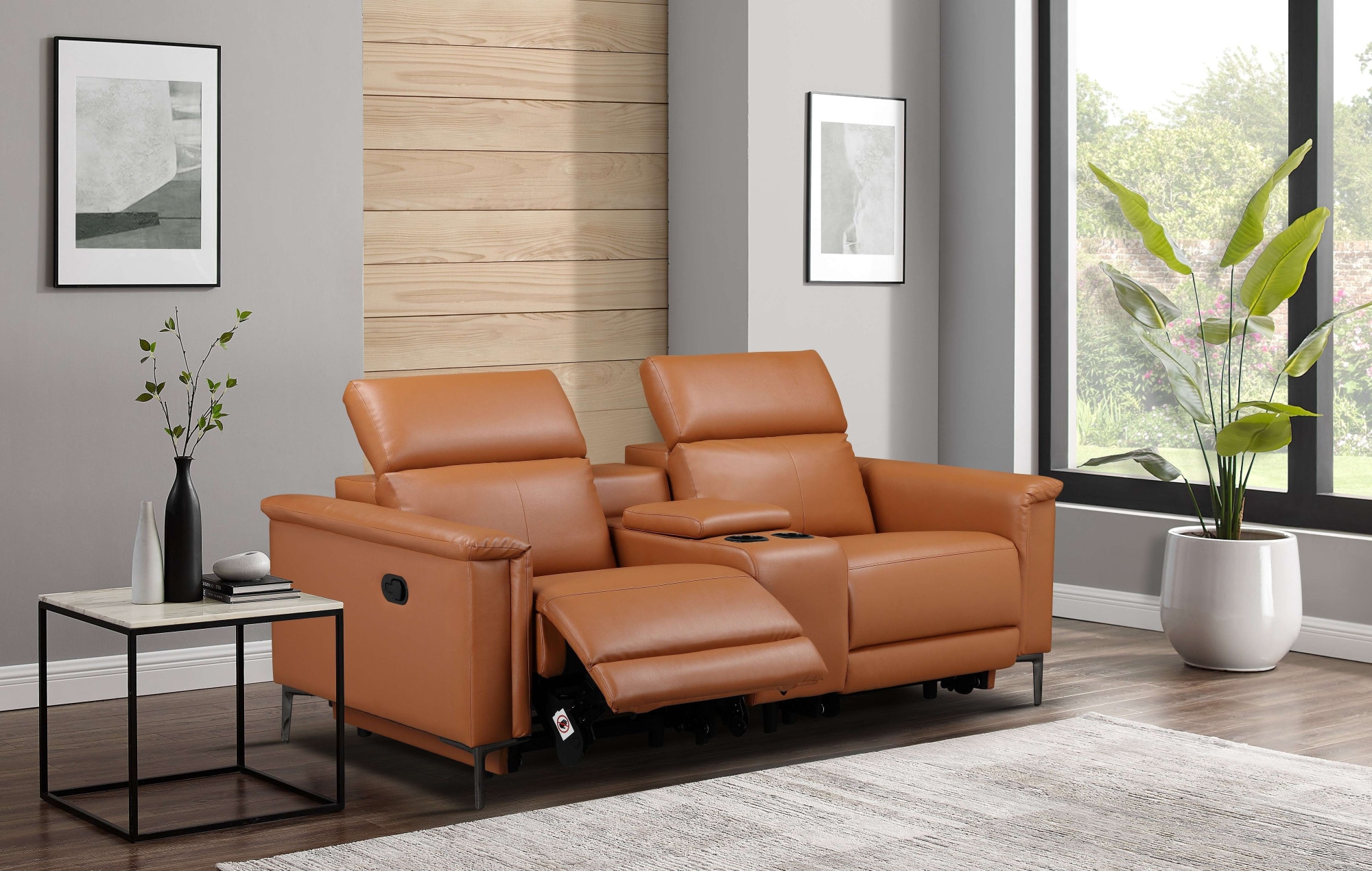 Home affaire 2-Sitzer »Lund, 2er-Kinosofa, TV-Sessel, Multimedia-Sofa, USB-A,«, m. elektrischer o. manueller Relaxfunktion, Getränkehalter u. Staufach
