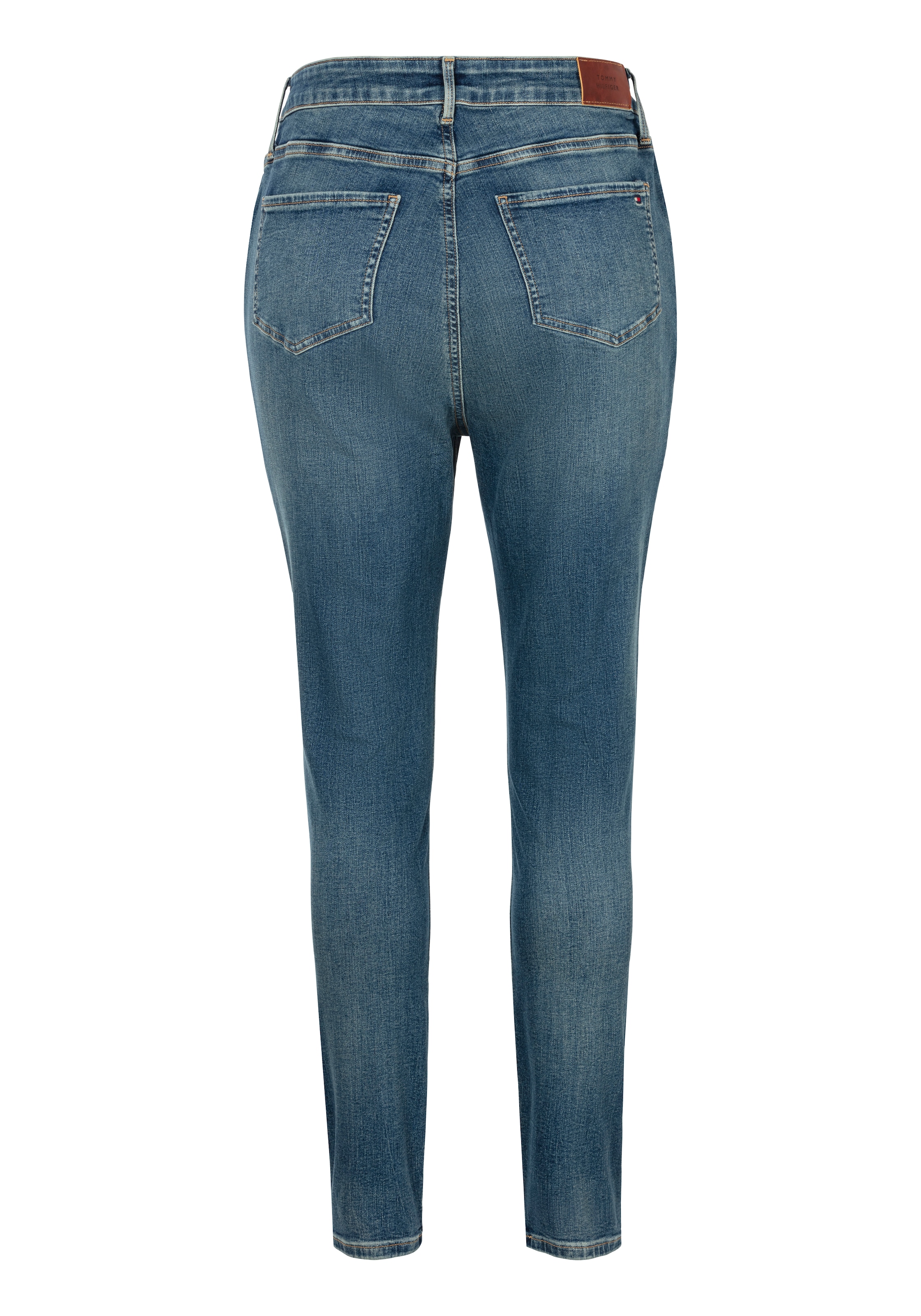 Tommy Hilfiger Curve Skinny-fit-Jeans »CRV HARLEM U SKINNY HW«, Grosse Grössen in Stoned Washed Optik