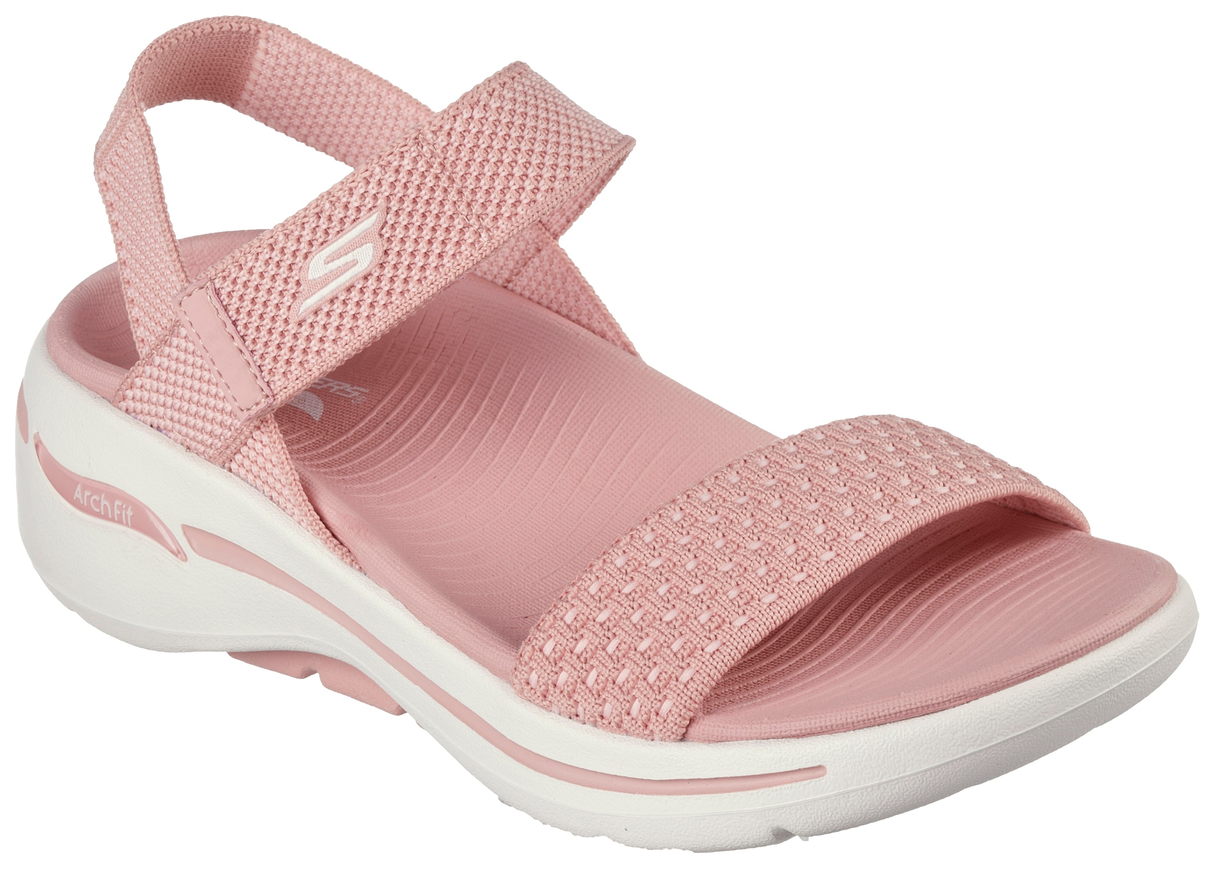 Skechers Sandale »GO WALK ARCH FIT SANDAL-POLISHED«, Sommerschuh, Sandalette, Klettschuh, für Maschinenwäsche geeignet