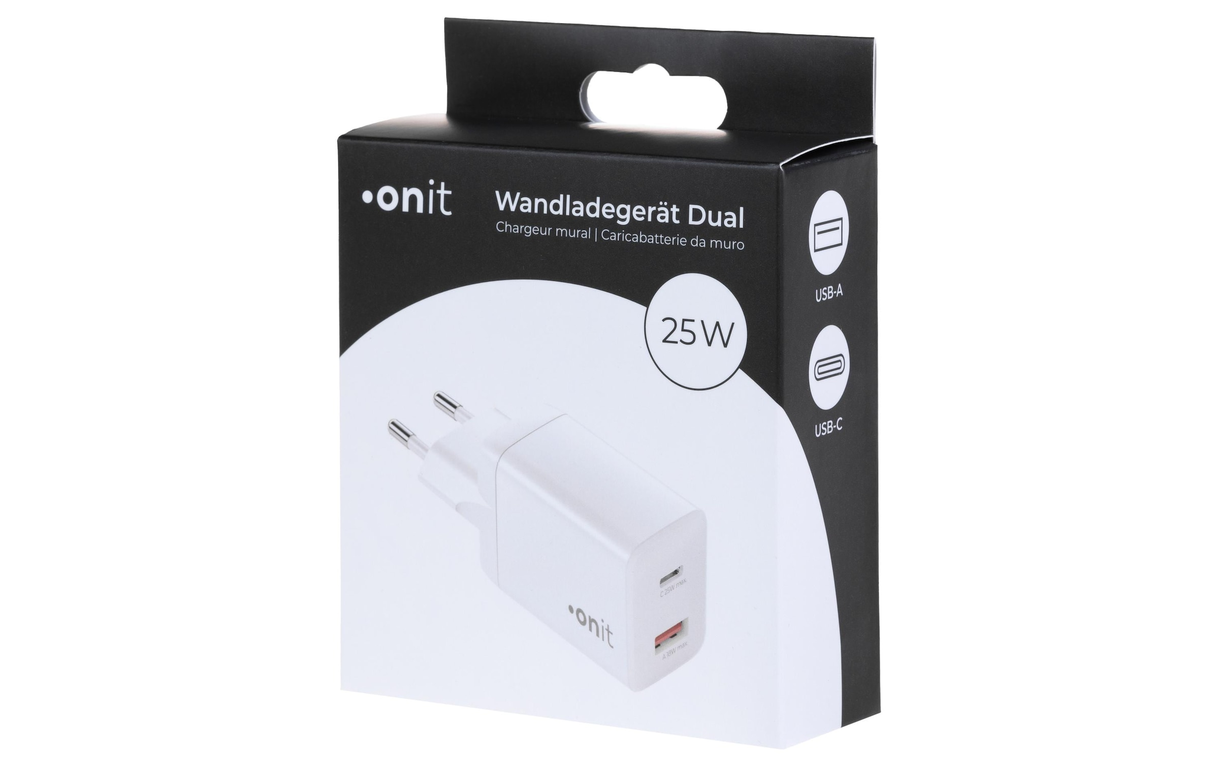 onit USB-Ladegerät »USB-C 25W + USB-A 18W«