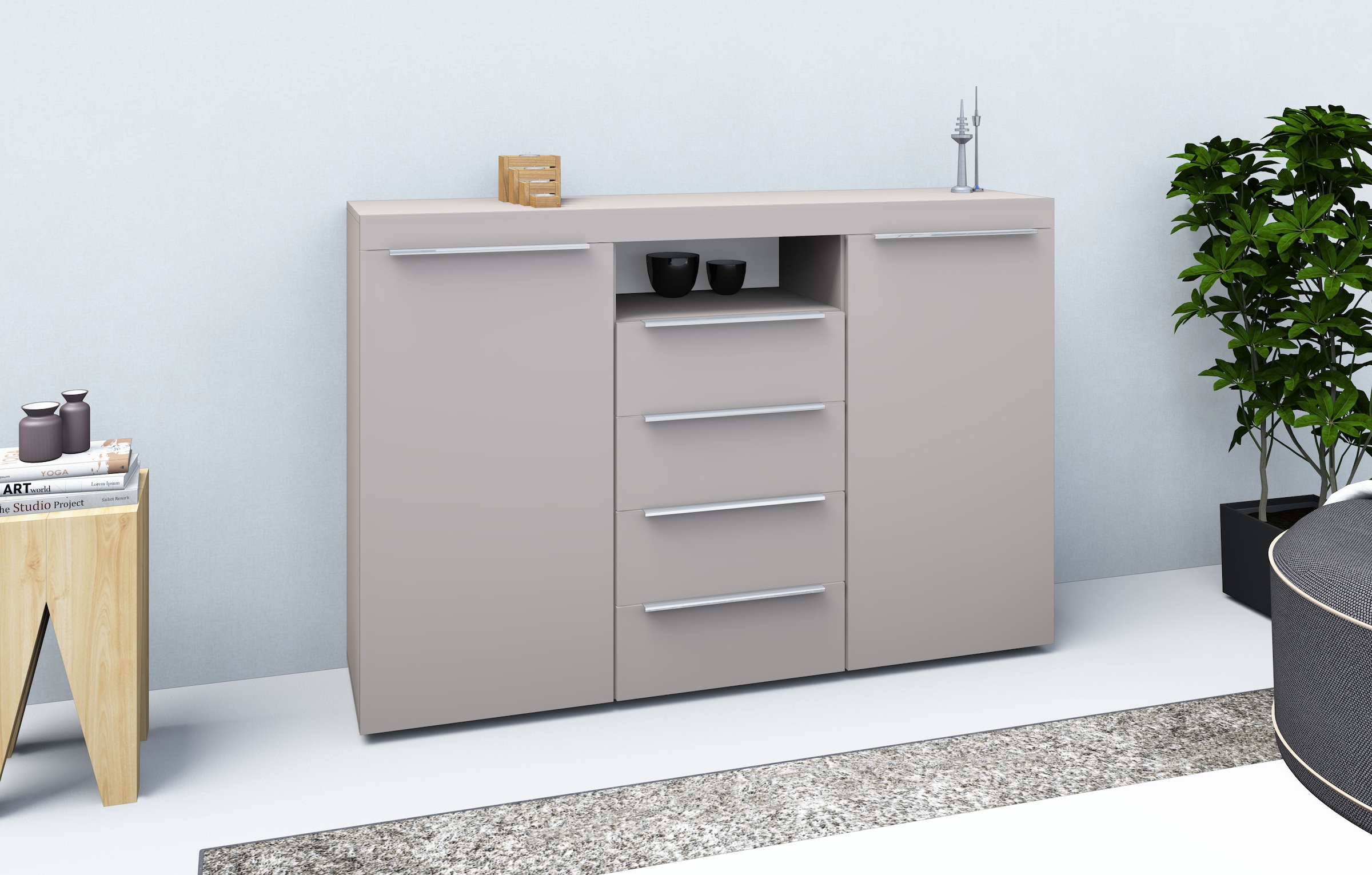 borchardt Möbel Highboard »Durban«, Breite 139 cm