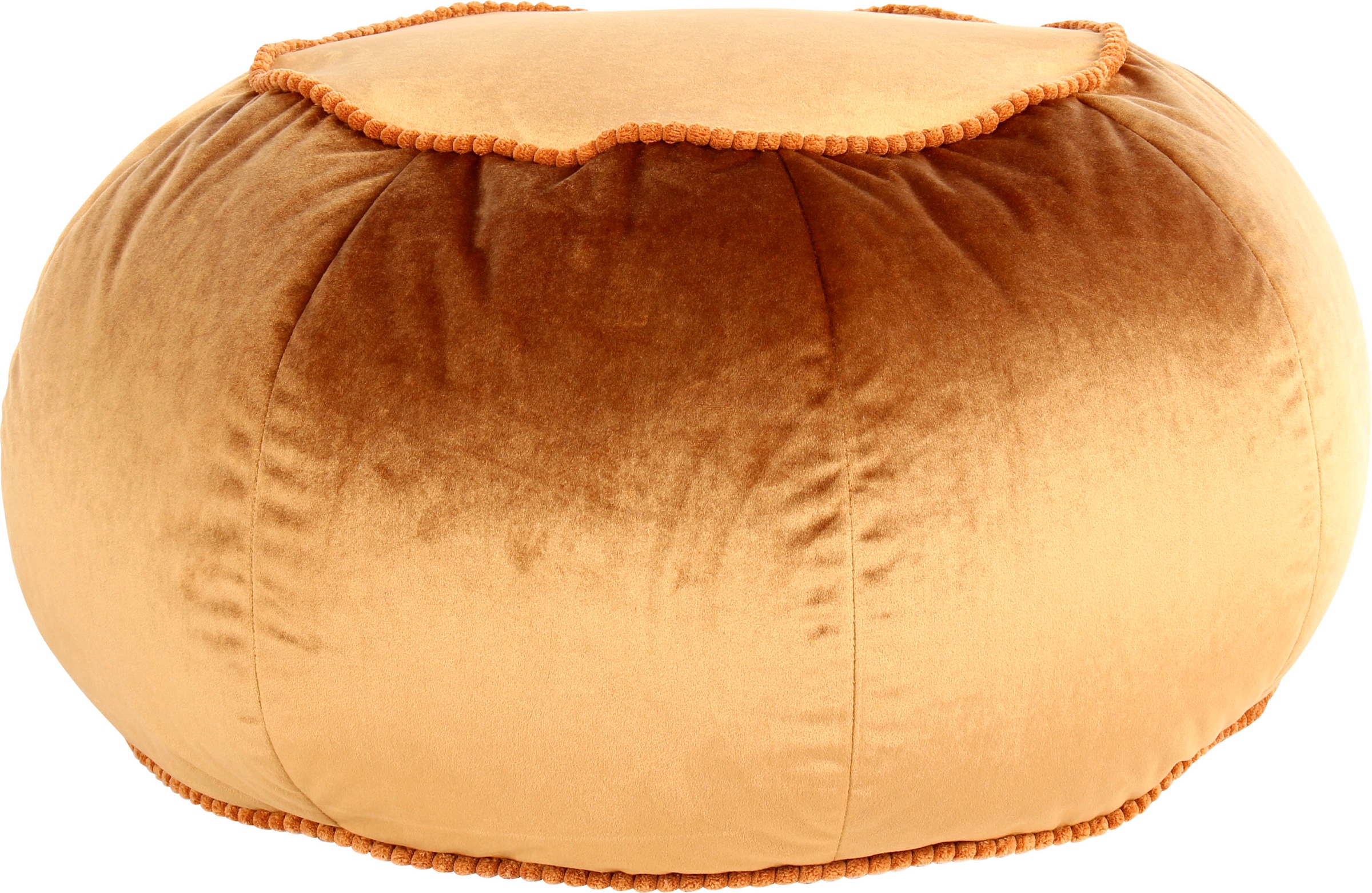 Kayoom Sitzhocker »Pouf Taj Mahal 325«, (1 St.), samtweich, farbig, modern, orientalisches Design