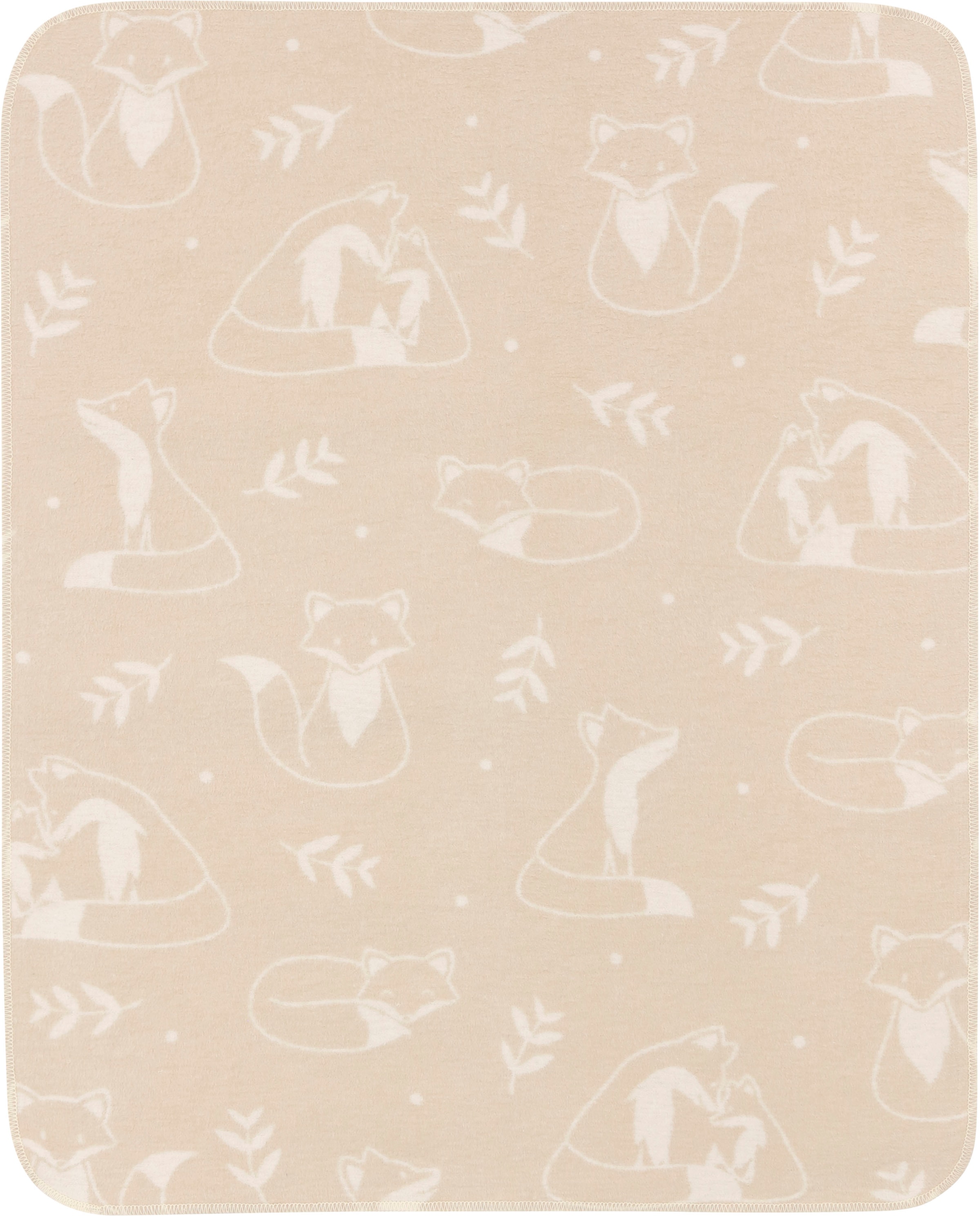 Biederlack Babydecke »Babydecke Little Foxes«, Babydecke Little Foxes mit süssen Füchsen