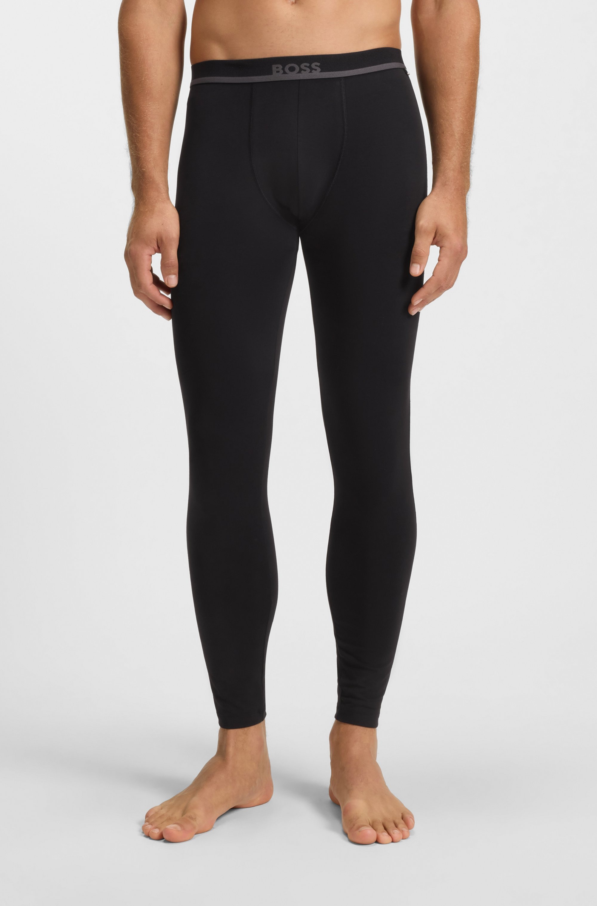 BOSS Lange Unterhose »Long John 365 Solid« mit BOSS Schriftzug auf dem Bund