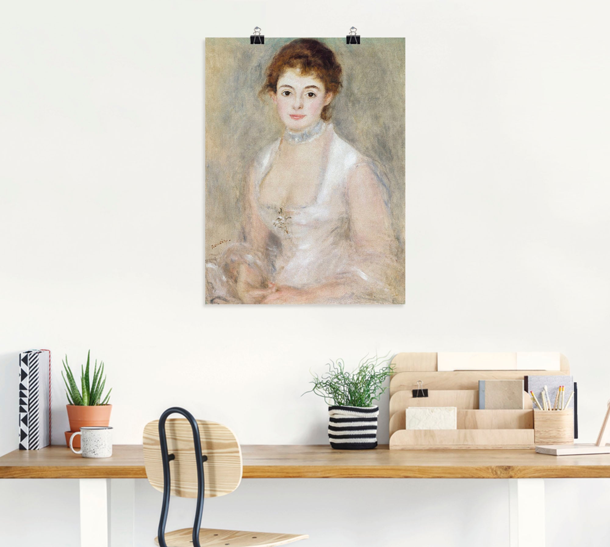 Artland Kunstdruck »Bildnis der Madame Heriot.«, Frau, (1 St.), als Leinwandbild, Wandaufkleber oder Poster in versch. Grössen