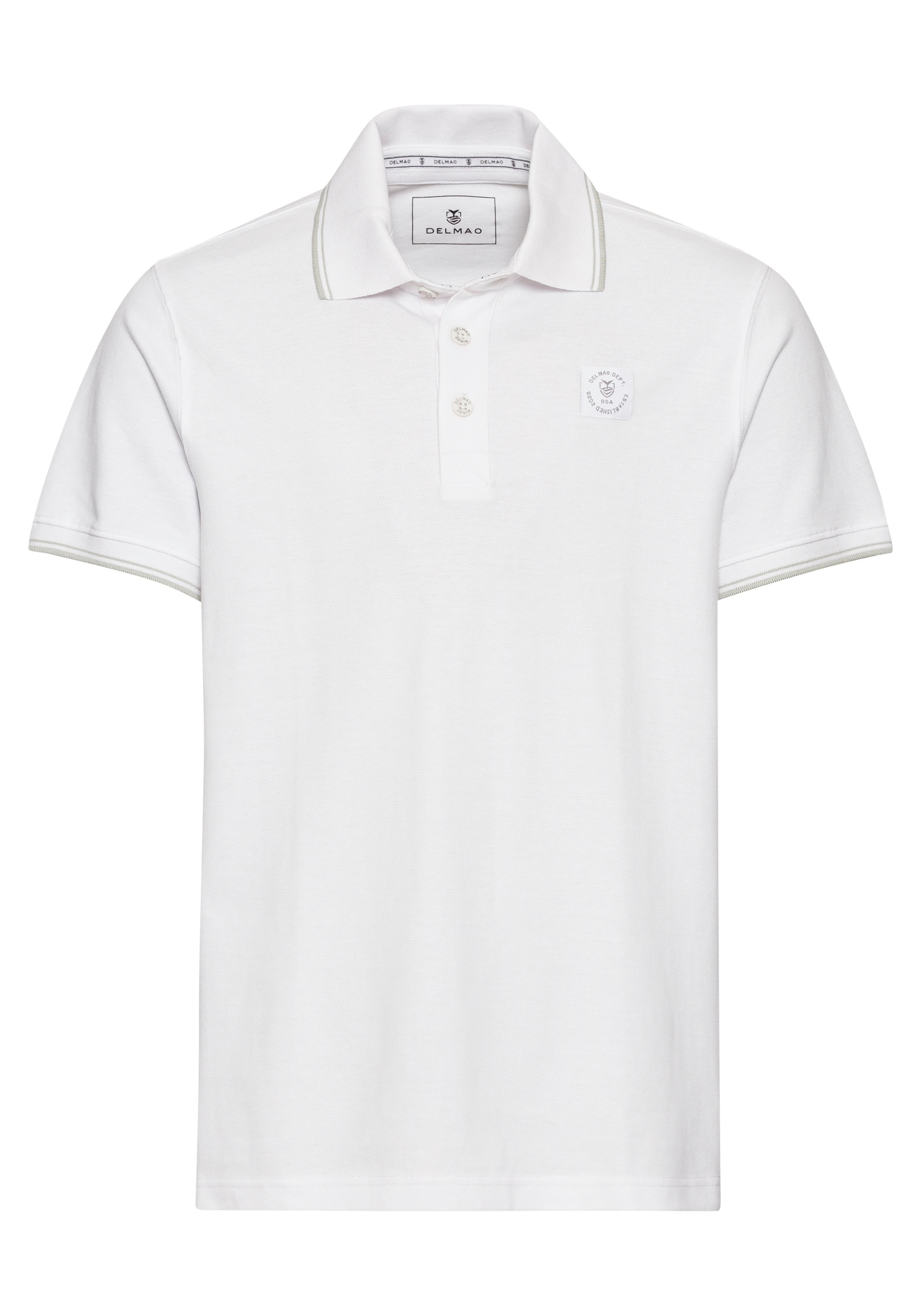 DELMAO Poloshirt, Kurzarm, lockere Passform, Polokragen, für Tennis oder Golf