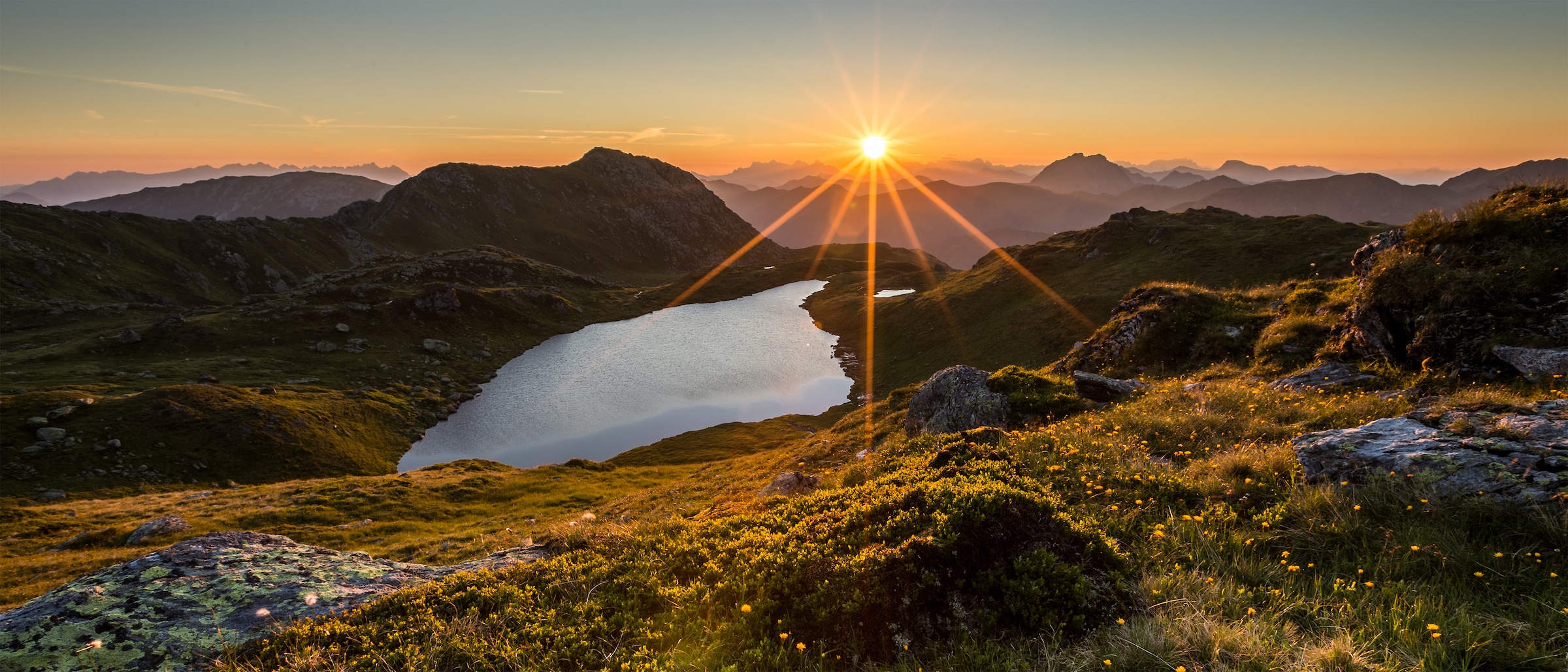 140x60 Leinwandbild, Sonnenuntergang-Berge, Jelmoli-Versand online | (1 cm BxH: St.), Bönninghoff bestellen