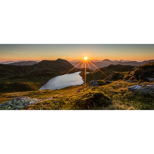 Bönninghoff Leinwandbild, Sonnenuntergang-Berge, (1 St.), BxH: 140x60 cm  online bestellen | Jelmoli-Versand