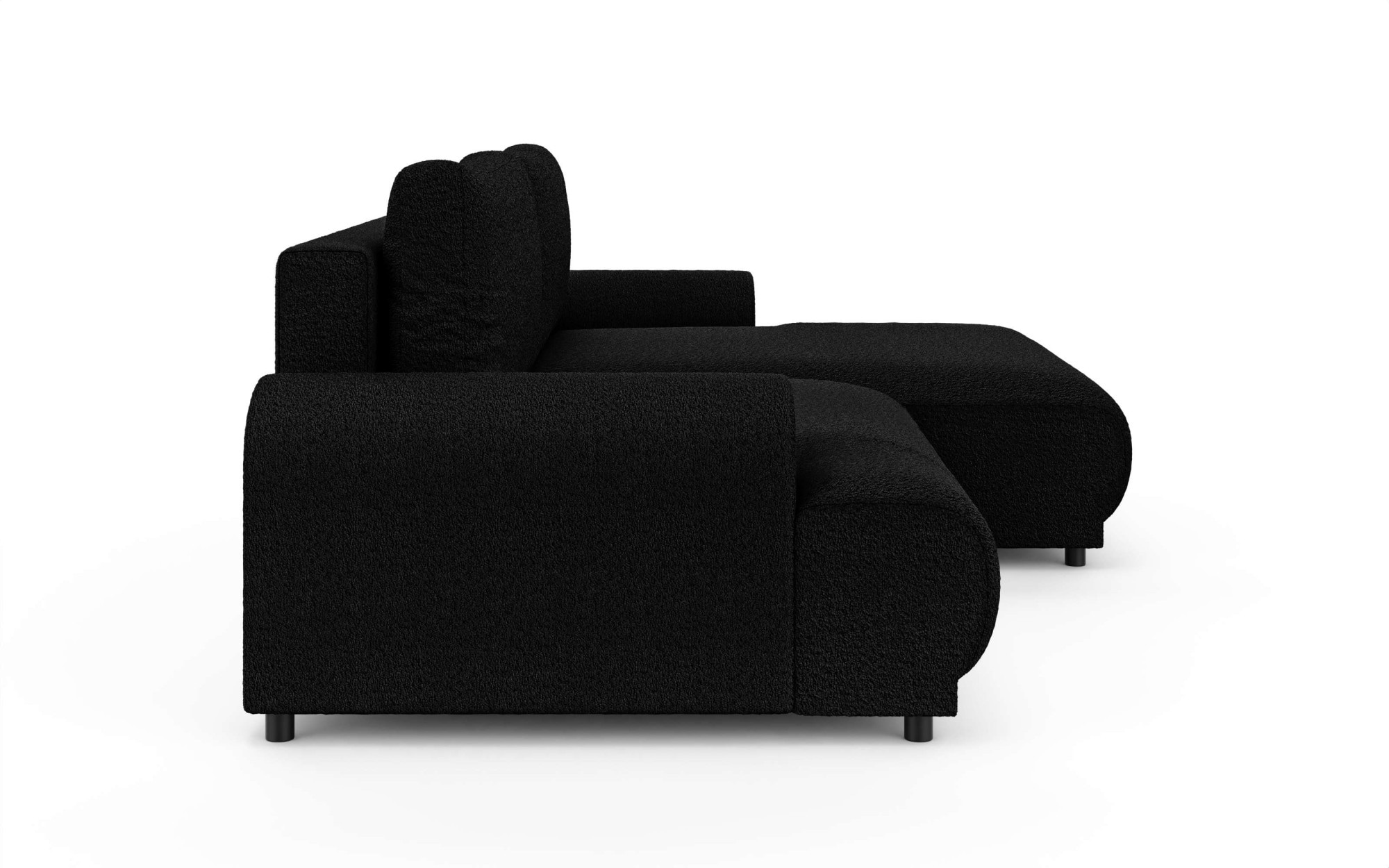 INOSIGN Ecksofa »Marsby, mit Bettfunktion und Bettkasten, Masse: B/H/T 242/65/145 cm«, L-Form mit Wellenunterfederung, Recamiere links oder rechts bestellbar