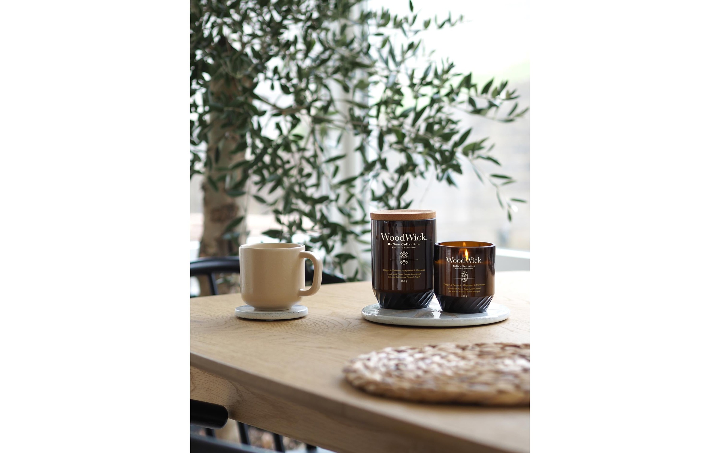 Woodwick Duftkerze »Ginger & Tumeric ReNew Medium Jar«