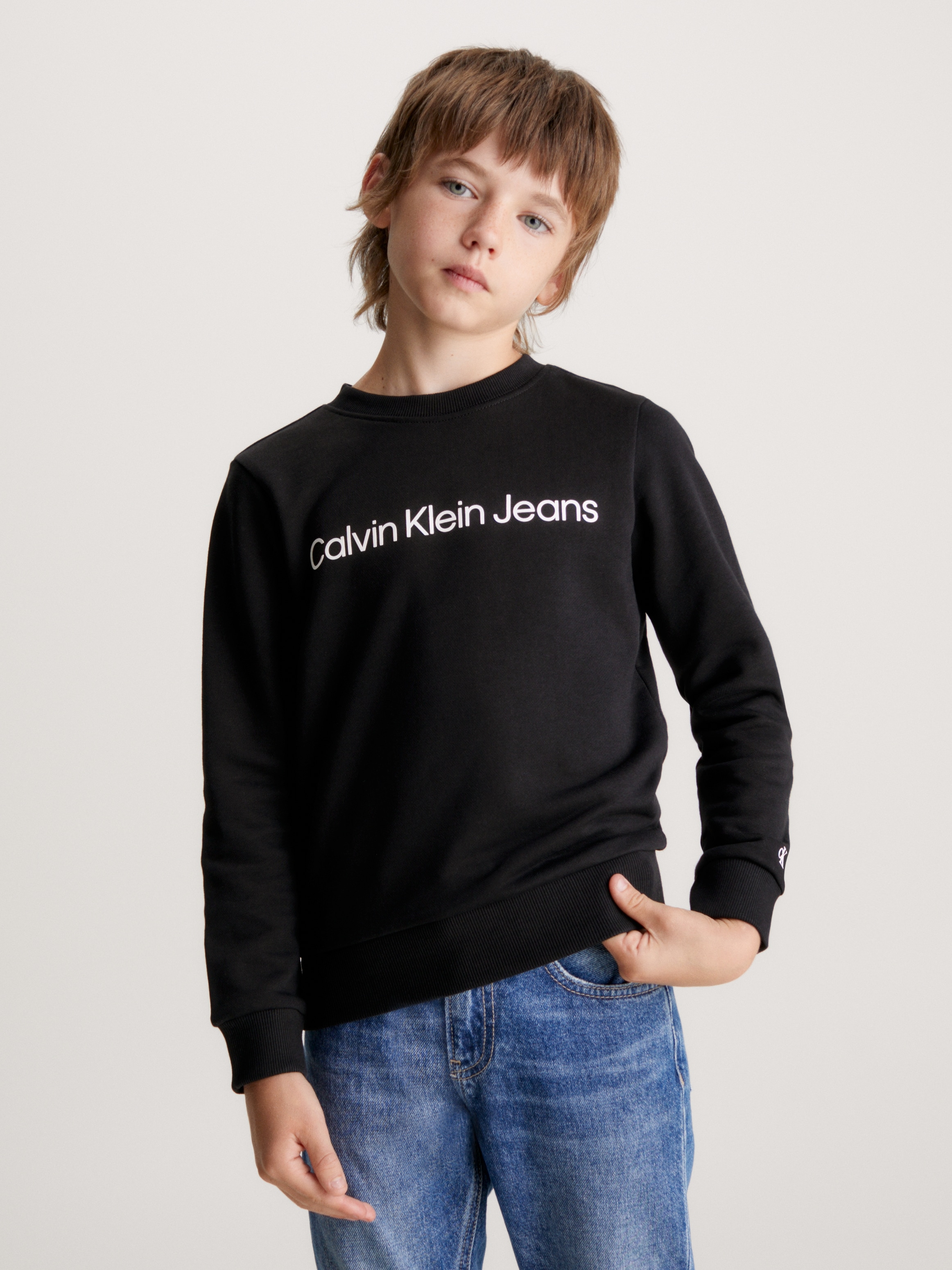 Calvin Klein Jeans Sweatshirt »INST. LOGO REGULAR CN«, für Kinder bis 16 Jahre