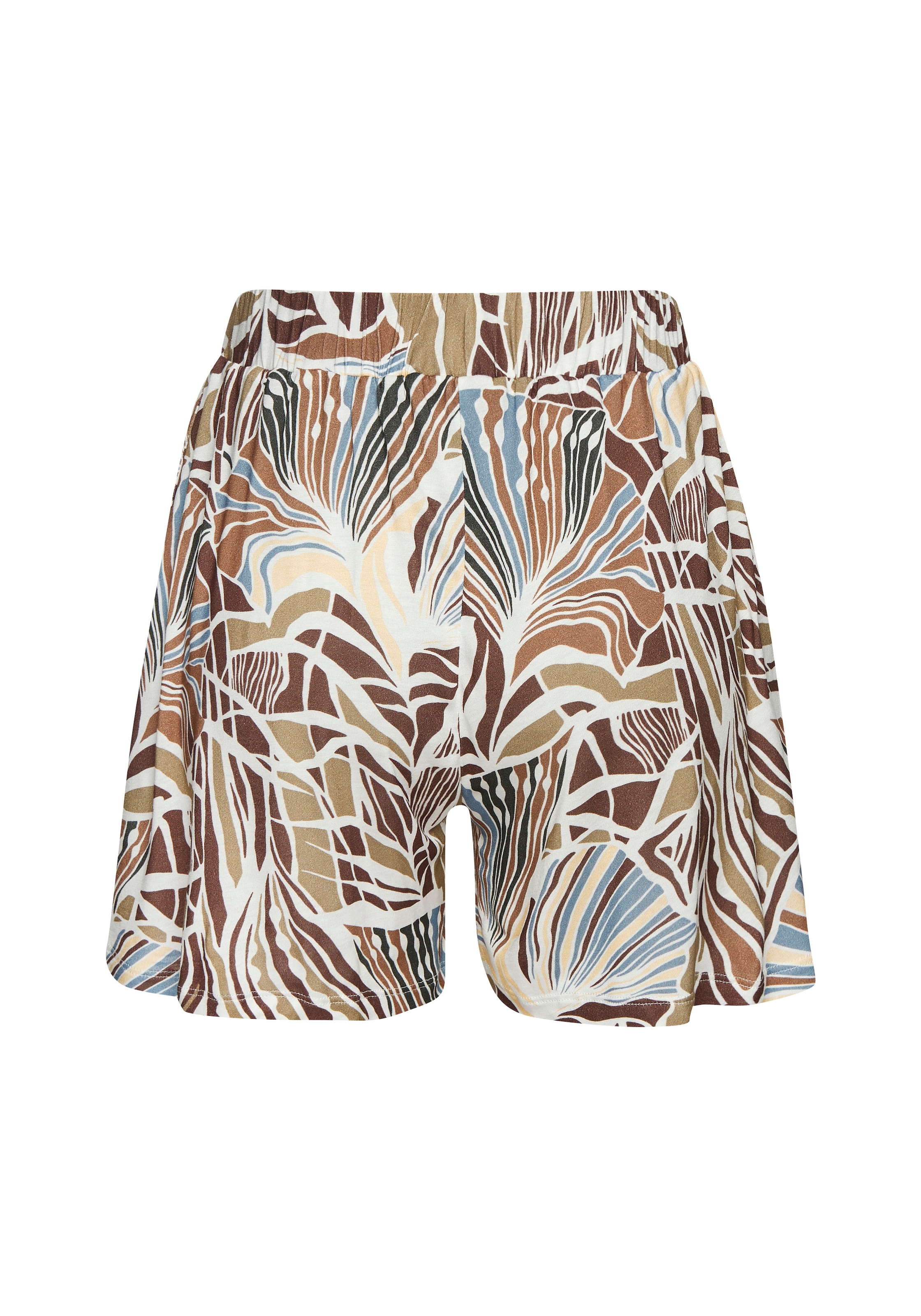 LASCANA Strandshorts, mit fixiertem Bindegürtel, kurze Hose mit Alloverprint