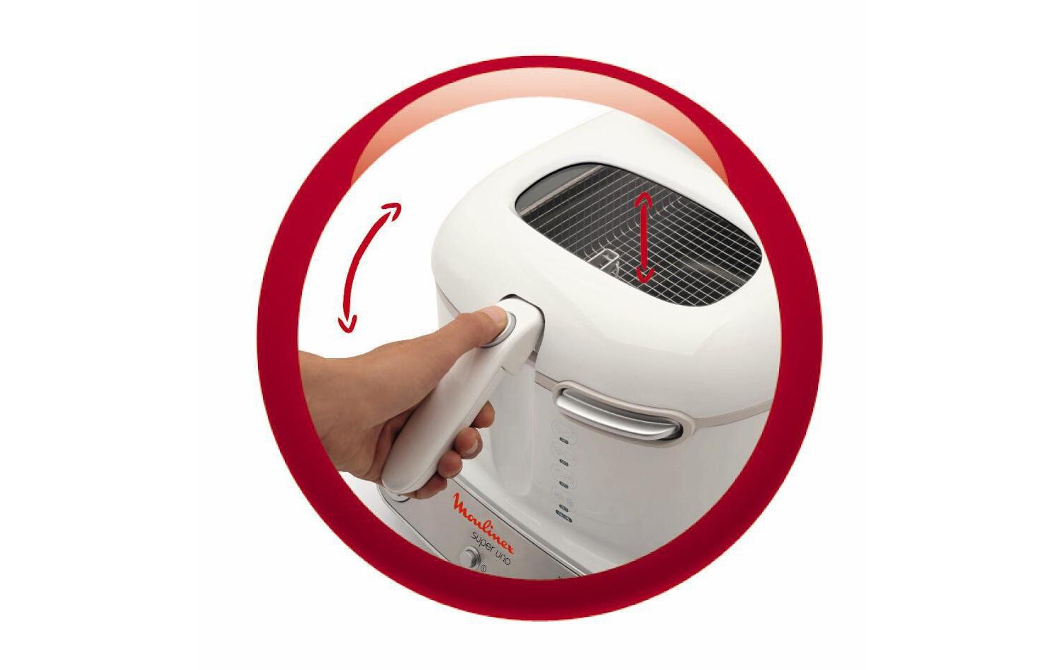 Moulinex Fritteuse »Super UNO AM3021, 1.5 kg«, 1800 W, Fassungsvermögen 2,2 l